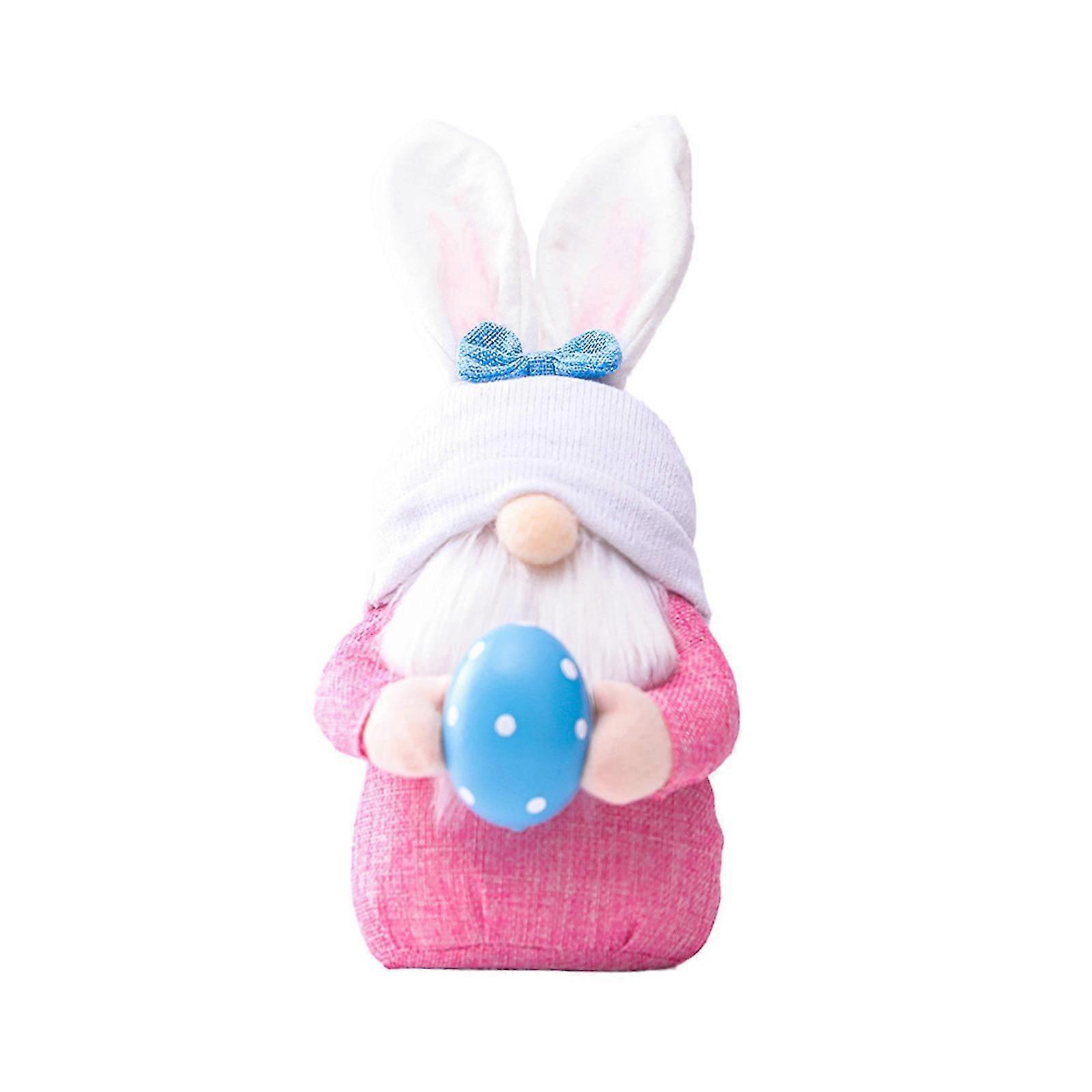 Rabbit Ears Easter Doll Party Decoration Gnome Shape Plush Toy