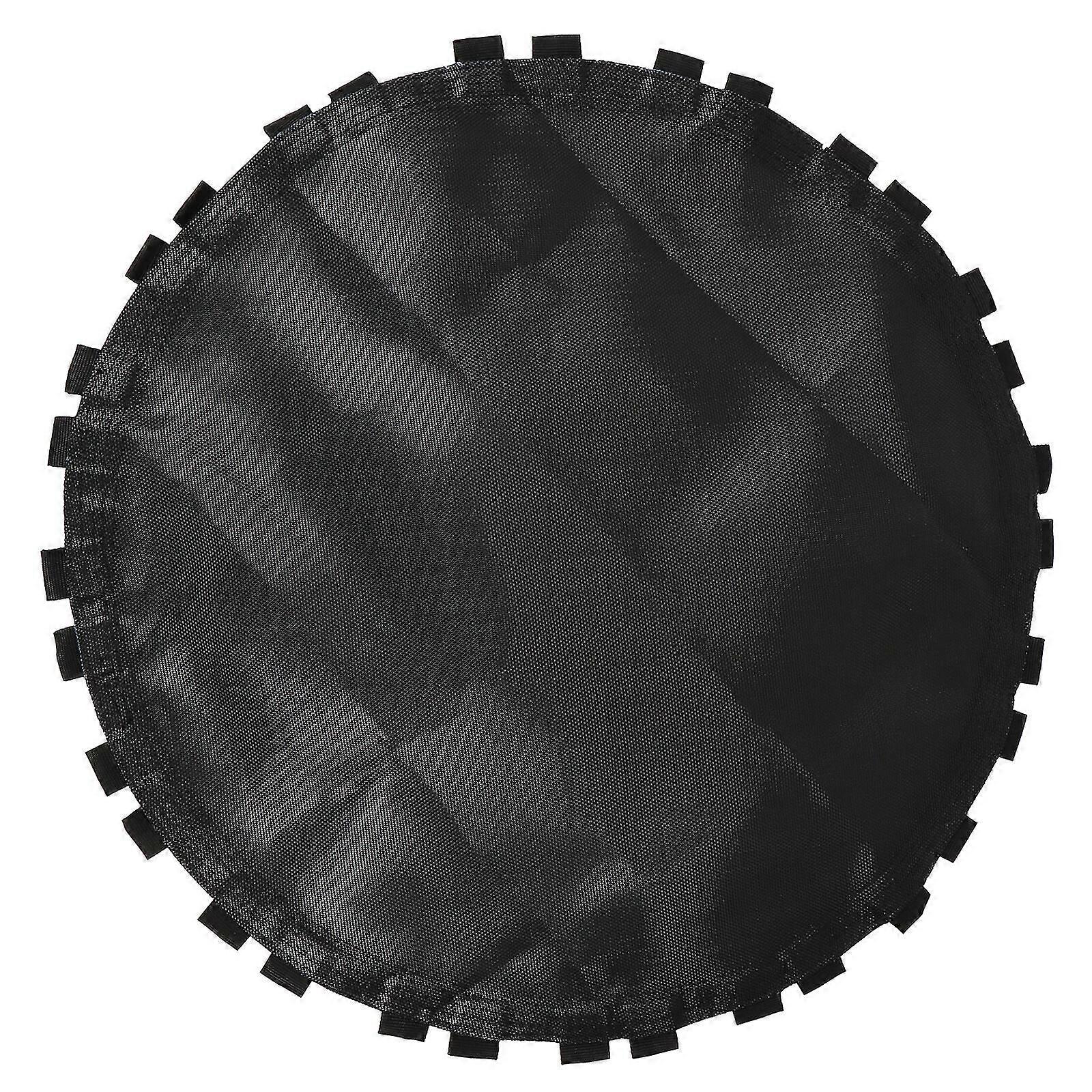 1pc Black Trampoline Replacement Jumping Mat Trampoline Round Mat With Hooks
