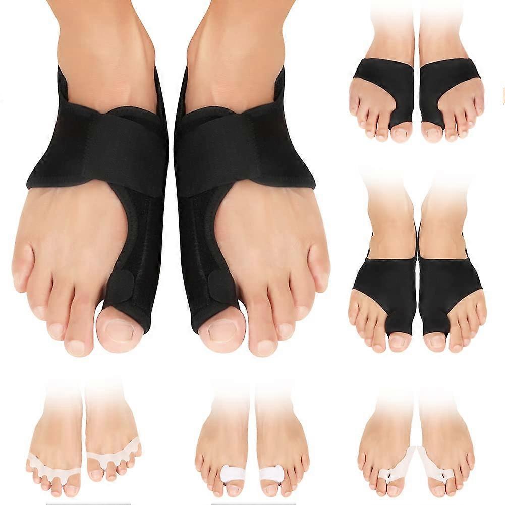 Bunion Corrector Kit for Men and Women, Adjustable Bunion Splint with Comfort Toe Separators for Relief