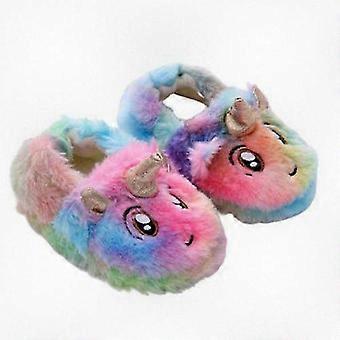 Kuschelige Kleinkind-Hausschuhe mit Einhorn-Design - warme, bequeme und rutschfeste Hausschuhe für die Kleinen
