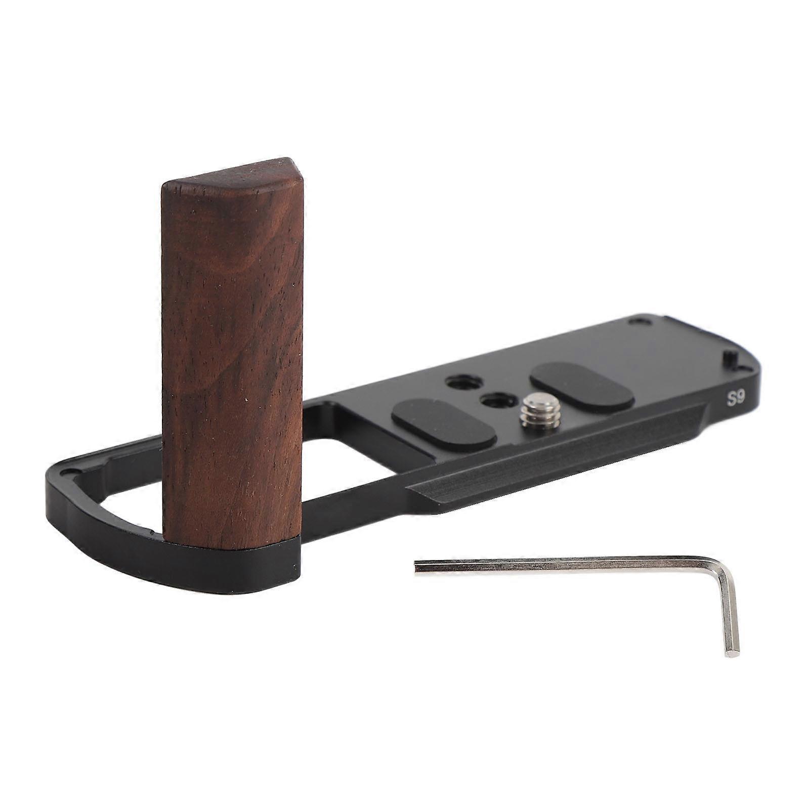 L Shape Hand Grip with Quick Release Plate for LUMIX S9 Camera Aluminum Alloy Anti Slip Easy Install Comfortable Grip