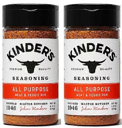 Kinder's All Purpose Kött & Veggie Rub Krydda Flaska 2 Pack