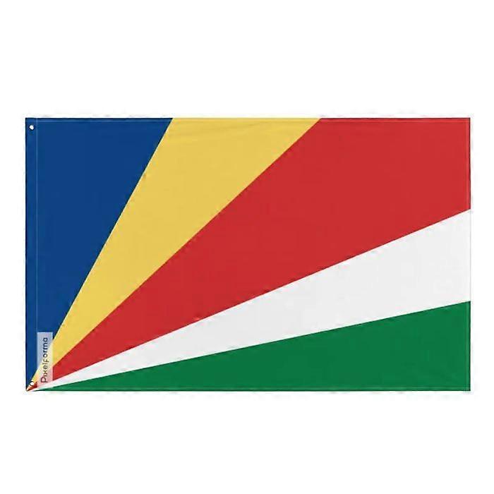 Seychelles Flag – 90 x 150 cm – Polyester – Iron Grommets – Durable