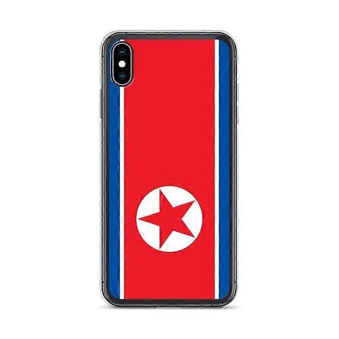 Phone Case – North Korea Flag – Compatible with iPhone XS Max – Soft Case – Durable and Shockproof – Pixelforma