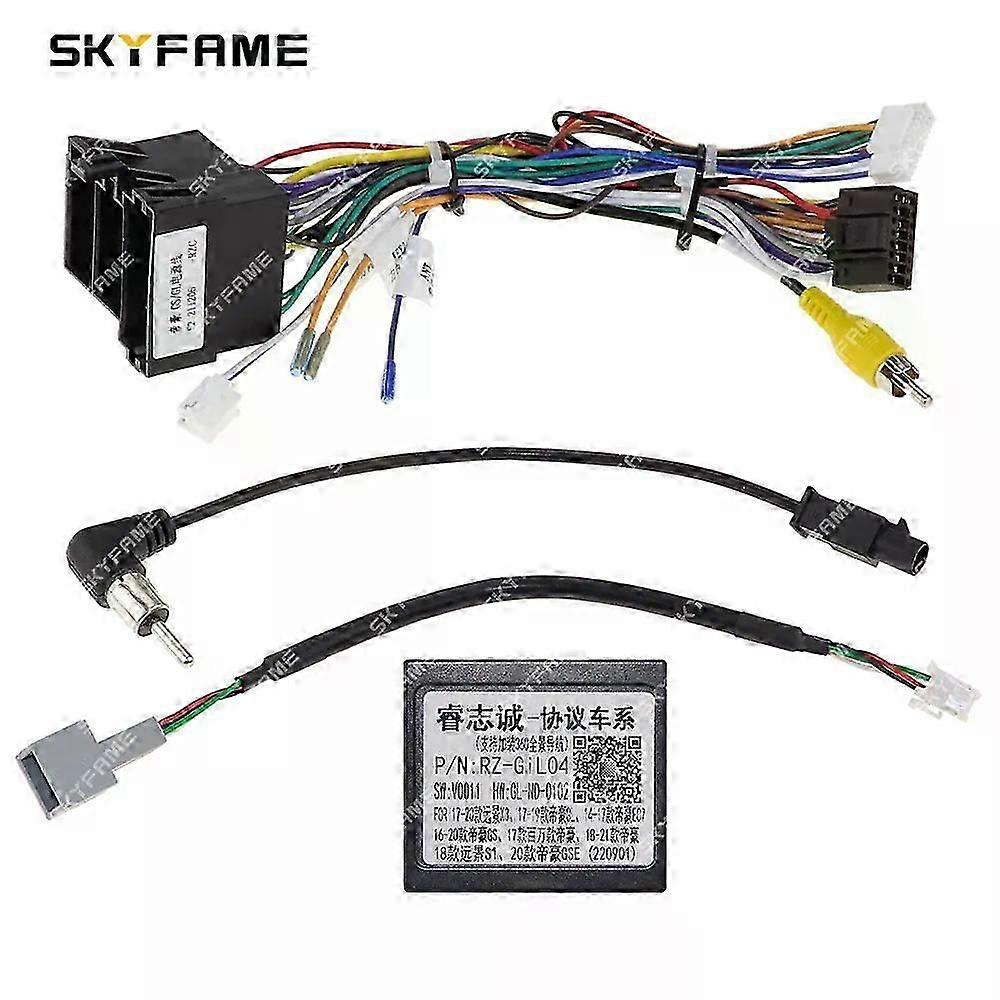 Applies to 16Pin Car Wiring Harness Adapter Canbus Box Decoder Android Radio Power Cable Suitable for Geely Emgrand GS GL