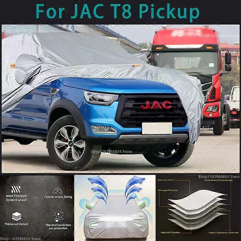 Για JAC T8 210T πλήρη καλύμματα αυτοκινήτων Εξωτερική προστασία UV ήλιου Σκόνη βροχής Προστατευτικό αυτόματο προστατευτικό κάλυμμα παραλαβής