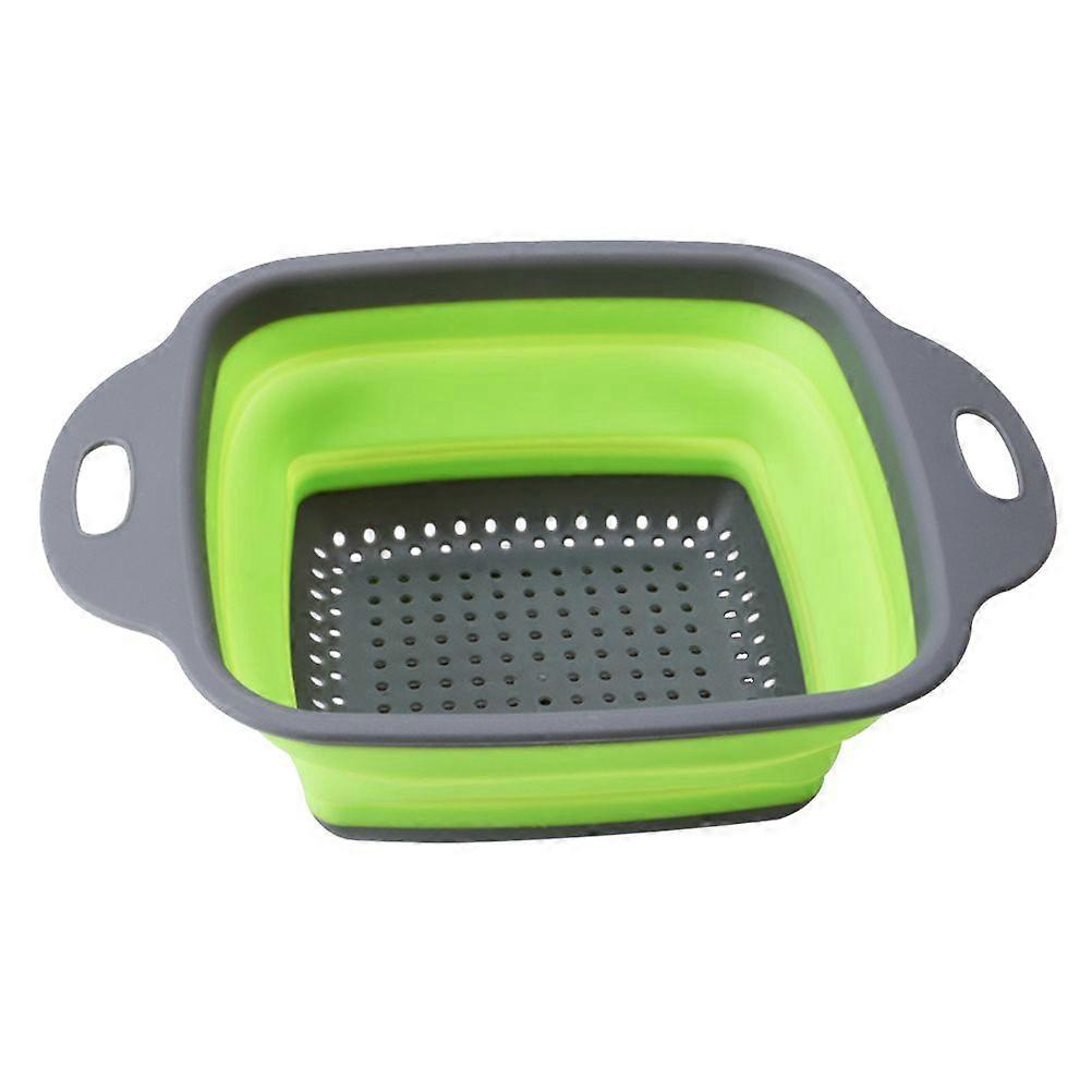 Multi-functional Folding Fruit Vegetable Washing Basket Collapsible Colander Kitchen Tool(Random Color)