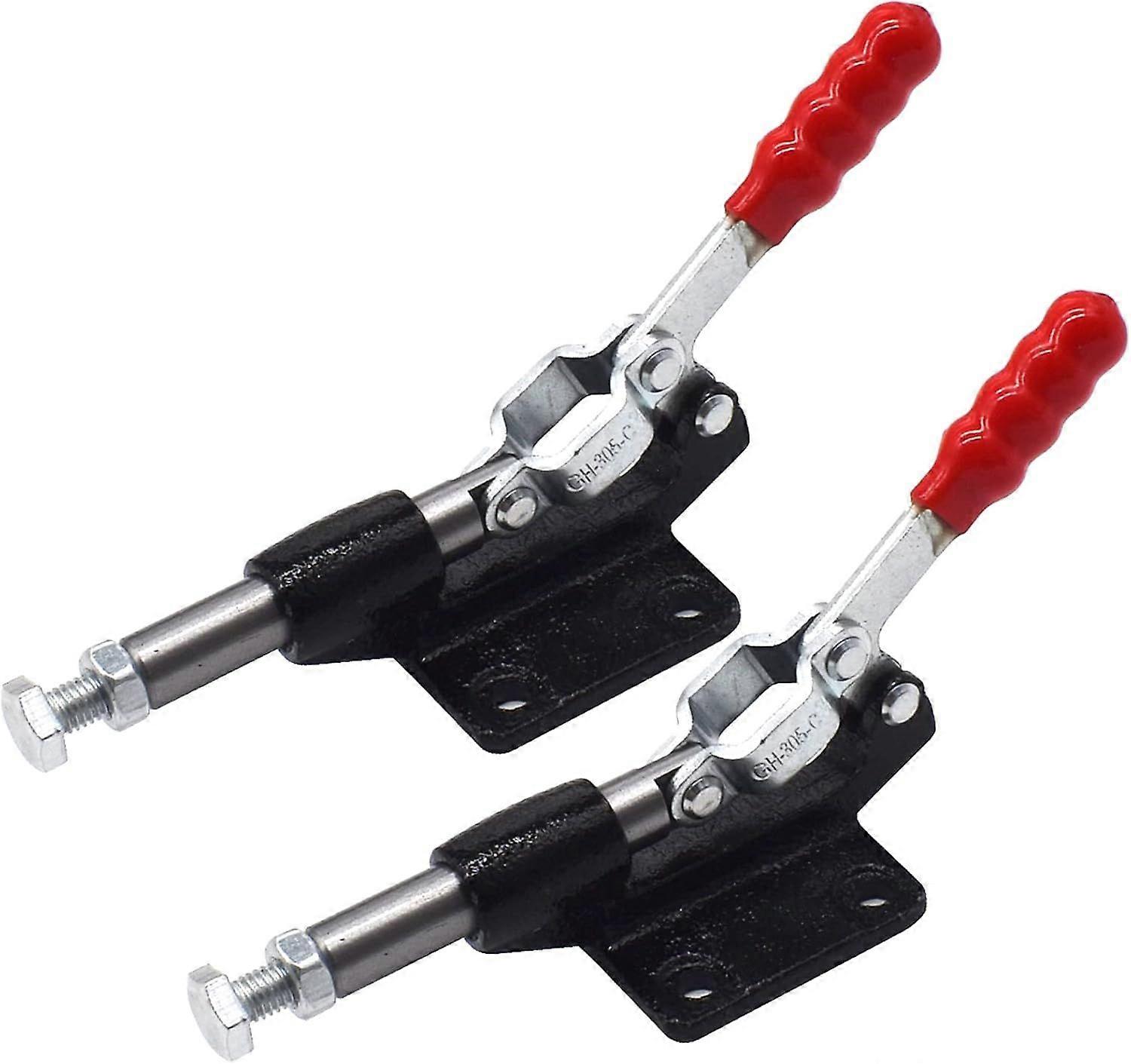 Toggle Clamps, 2 Pcs Hold Down Push Pull Action Hand Tool Toggle Hand Tool Quick Release Manual Clamp Latch Horizontal Lever Clamp Quick Release Bar