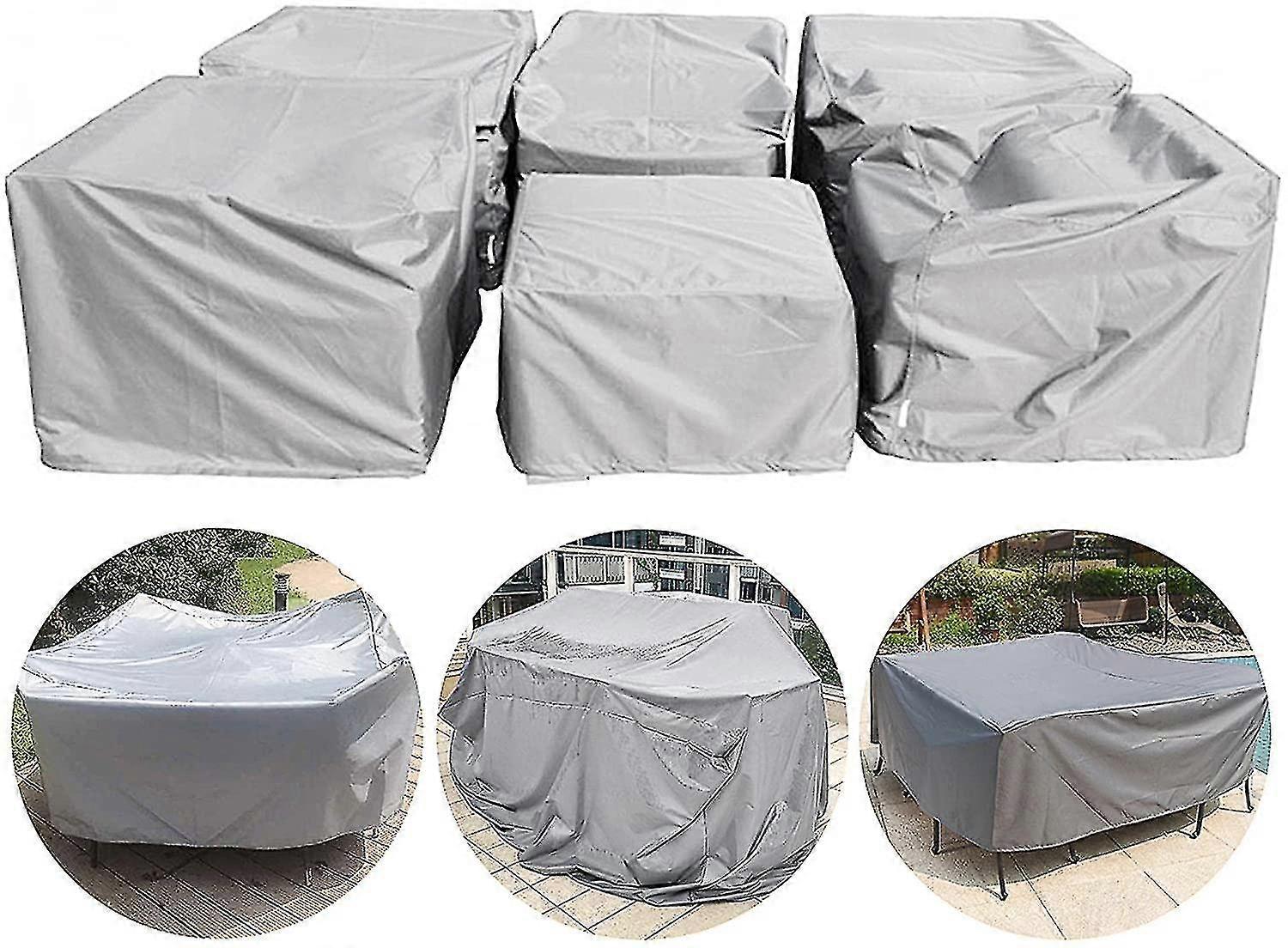 Κάλυμμα Επίπλων Κήπου CY-100x100x85-Ασημί