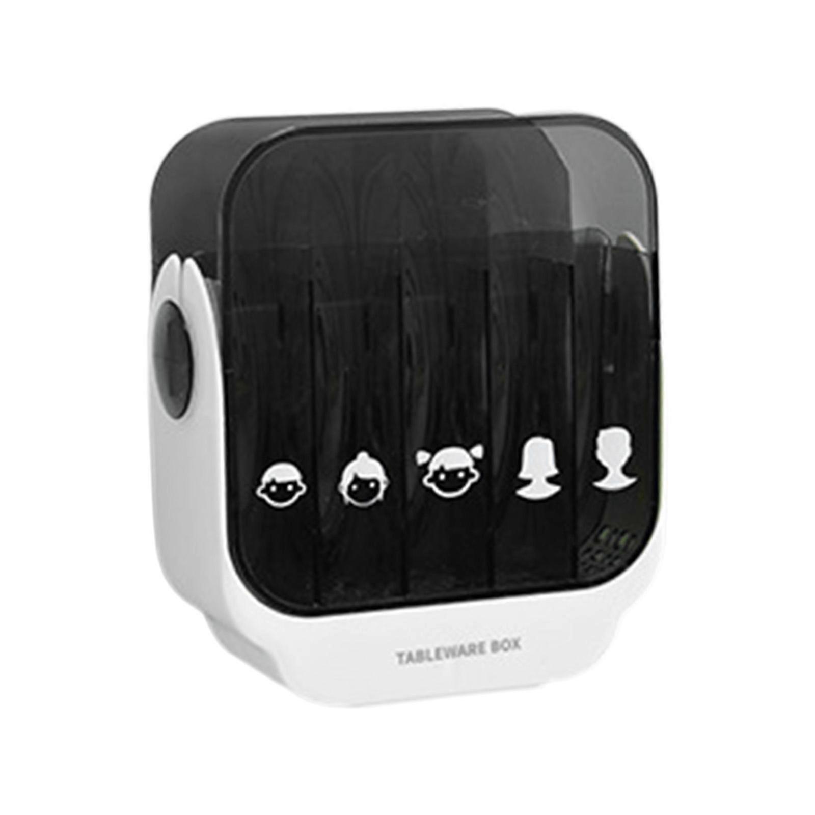 Kitchen Utensils Chopsticks Holder Wall Mounted Desktop Drying Rack 7 Grids for Spoon Multifunctional Draining White