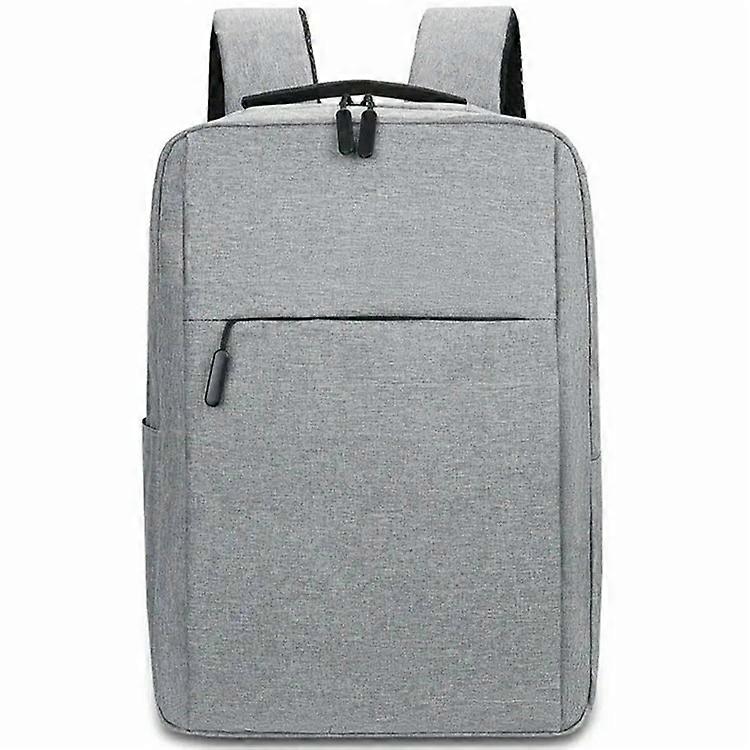 Large Capacity Men Shoulder Bag Canvas Schoolbag Business Laptop Backpack (Without USB Port)