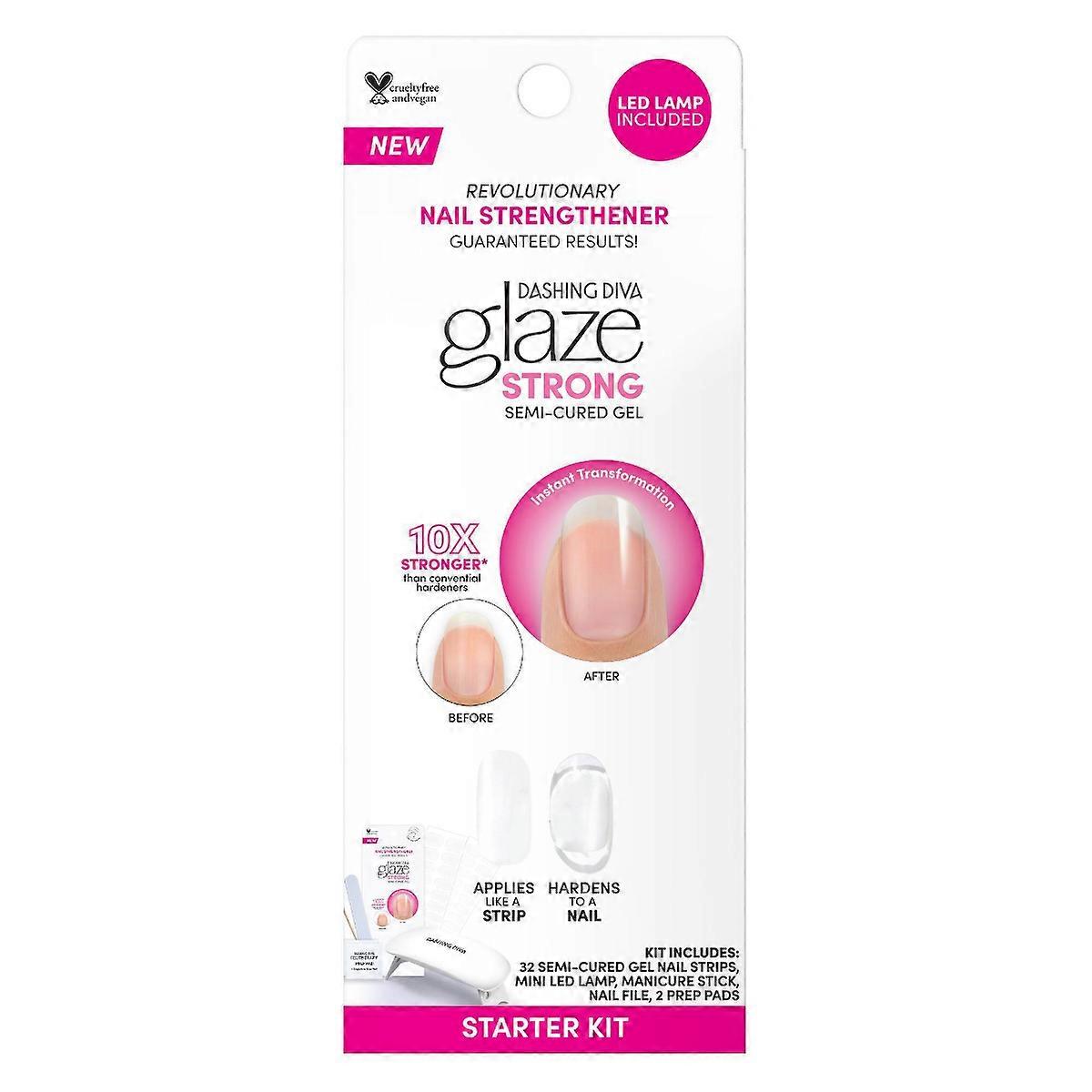 Dashing Diva Glaze Nail Art Starter Kit - Clear - 32pc