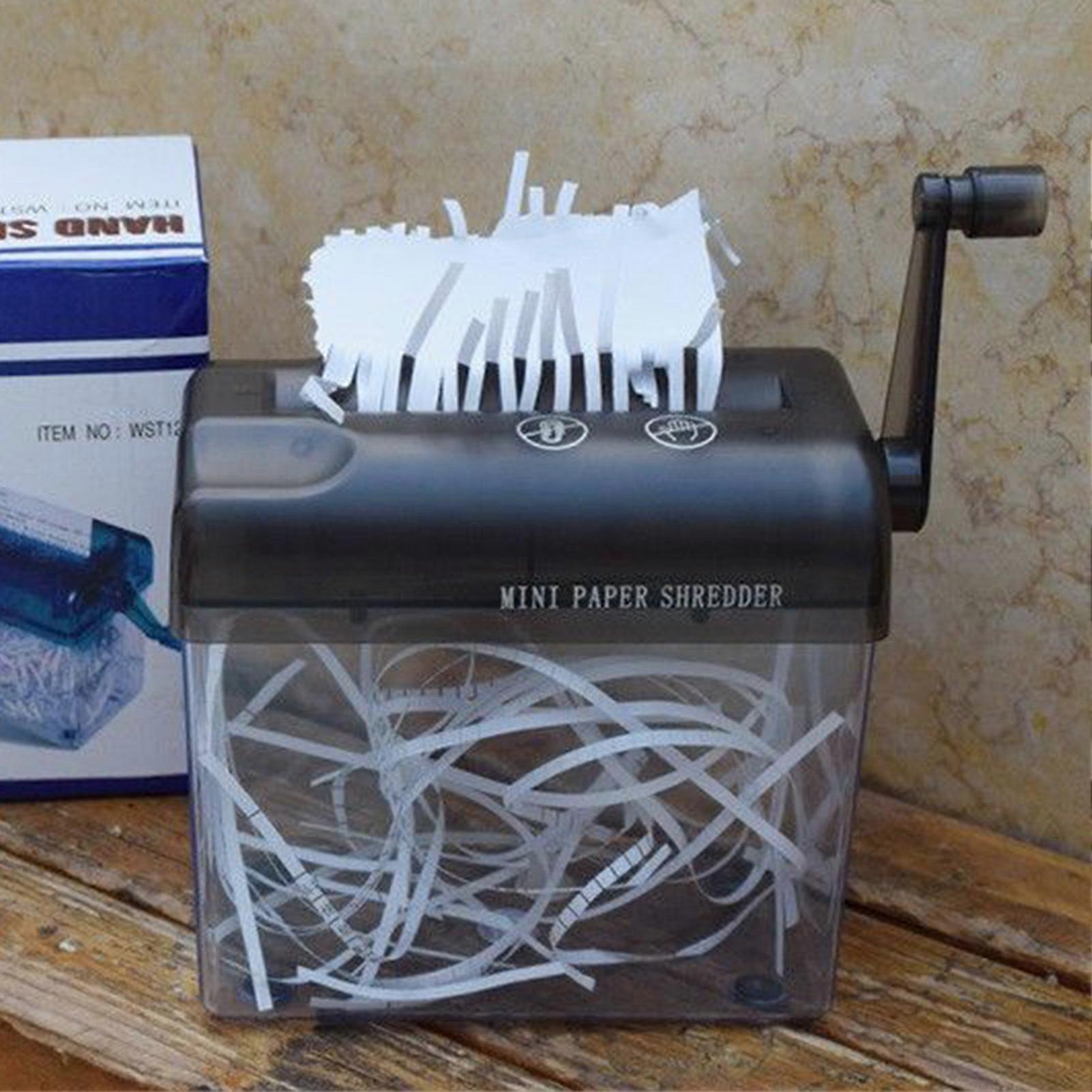 Portable Manual Paper Shredder Safe Transport Documents Paper Cutting Tool