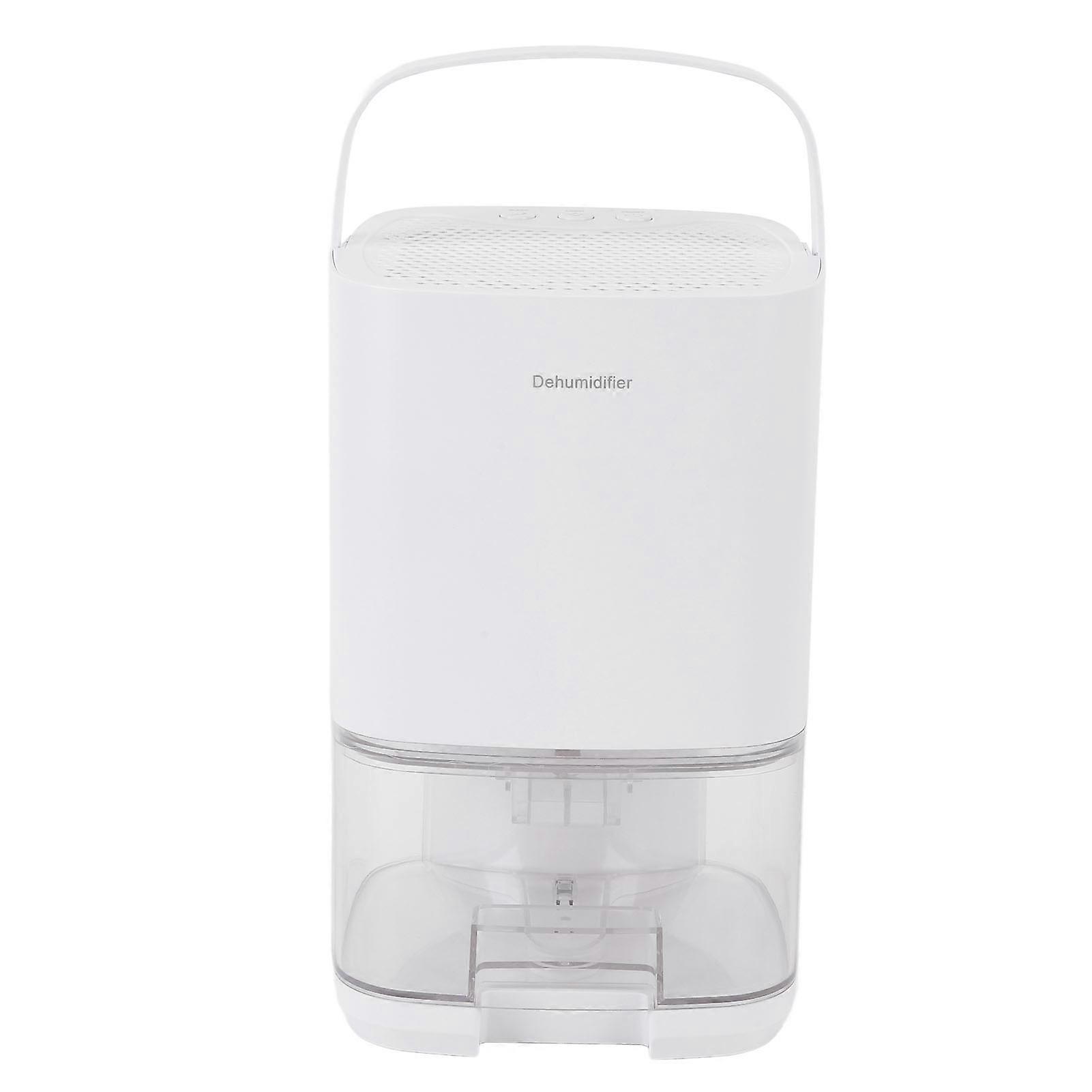 Smart Dehumidifier for Home 36W 1000ml ABS Ultra Quiet Auto Shut Off Desktop Dehumidifier with 7 LED Lights for Room White EU Plug