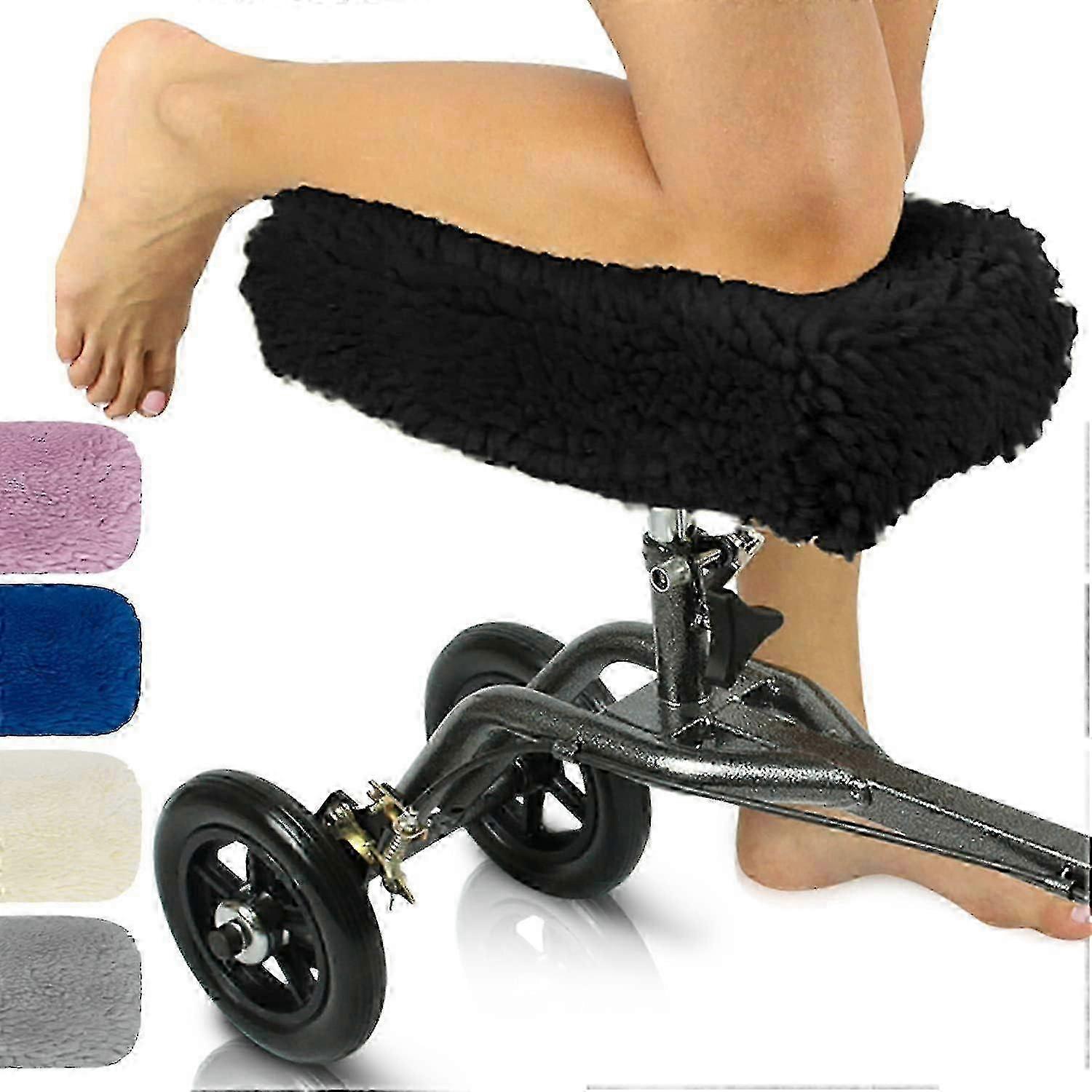 Mobility Knee Scooter Pad Cover - Soft Plush Cushion with Memory Foam for Adults, Compatible with Various Walker Models
