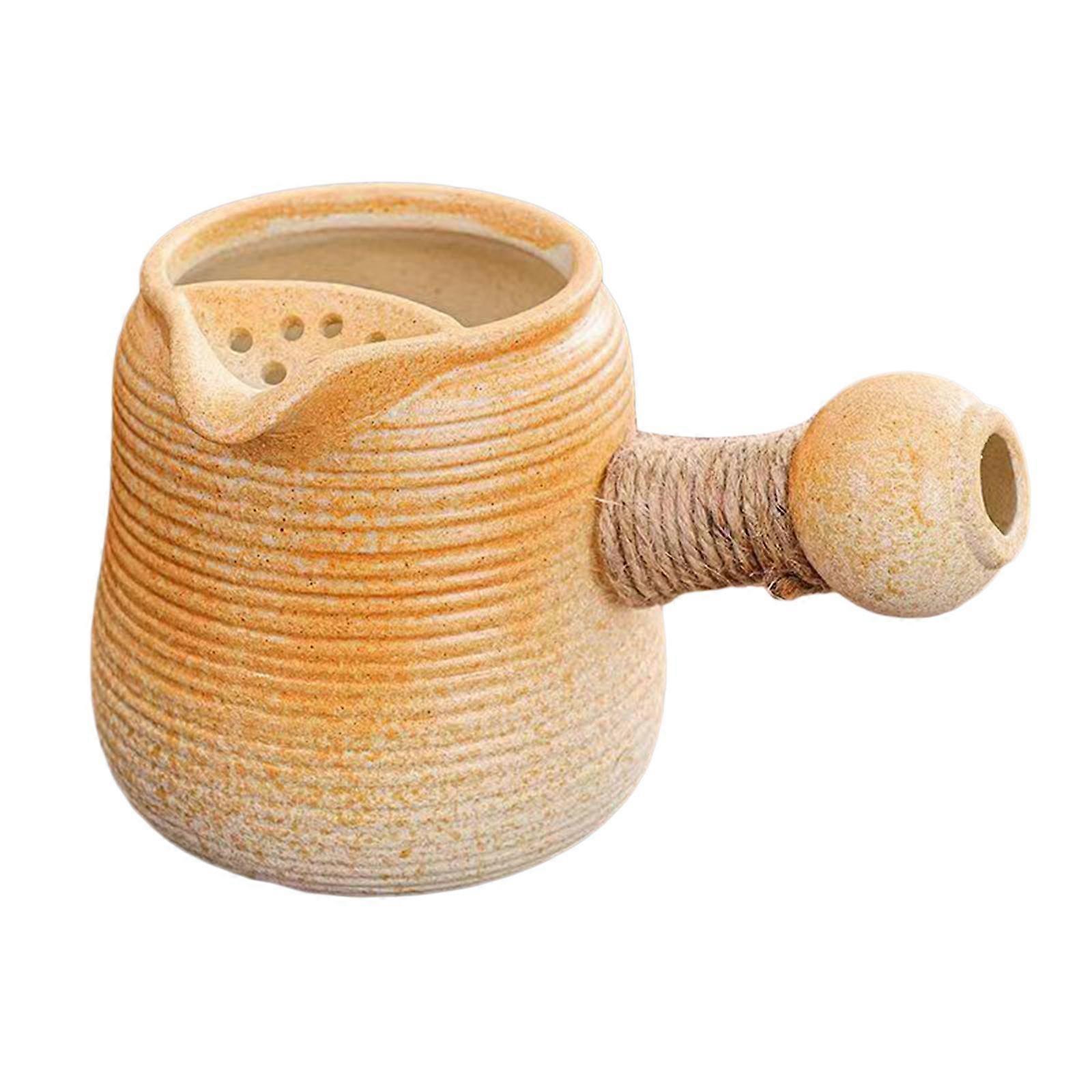 Ceramic Tea Pot with Side Handle Durable with Tea Filter Tea Kettles for