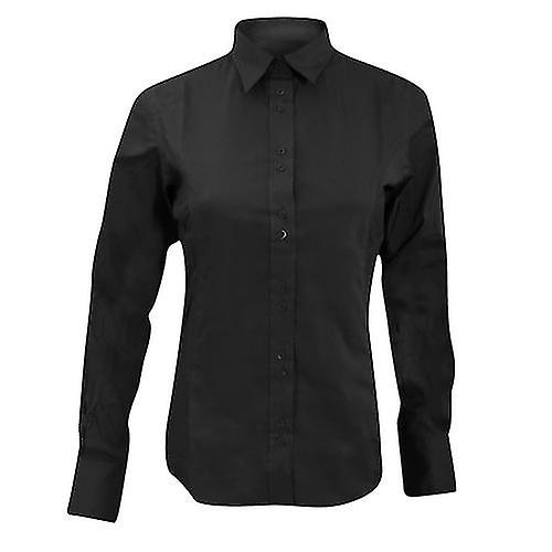 Kustom Kit Ladies City Long Sleeve Blouse