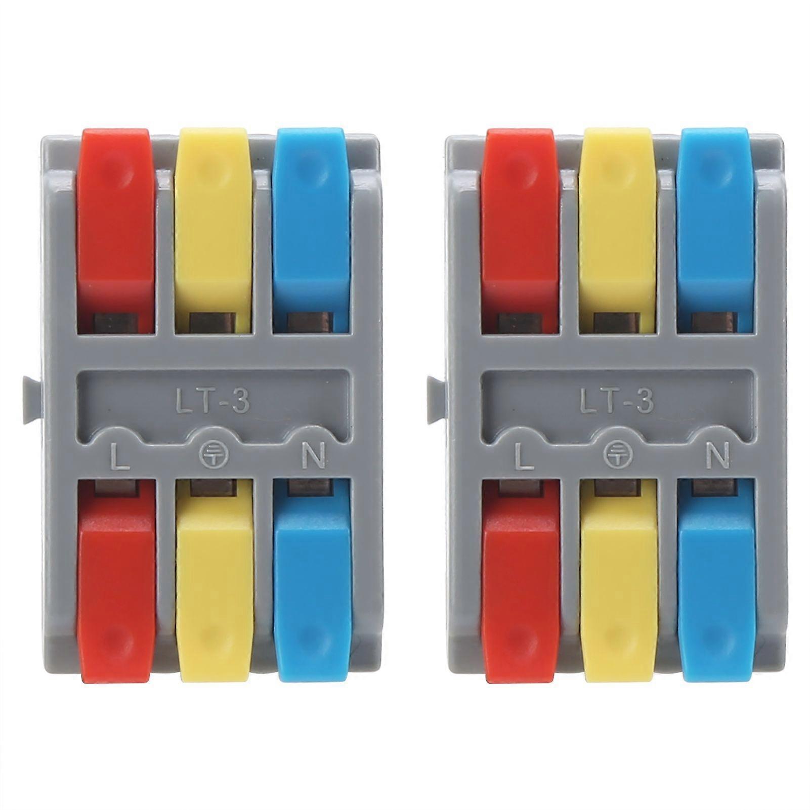 High quality  Three-position terminal block connector Push-type quick-connect