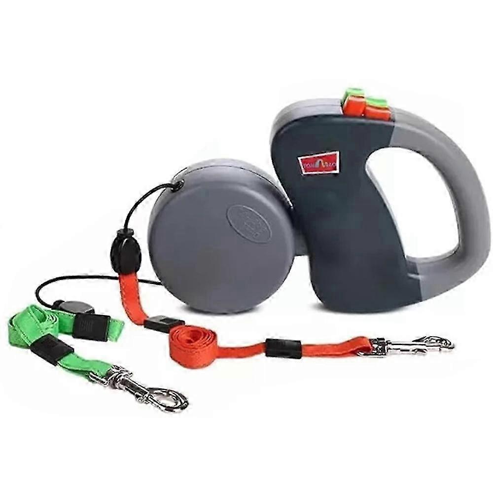 Double Dogs Extendable Retractable Lead 3M Reflective Automatic Dual Pet Leash for Large Medium Small Dog To Train 2025