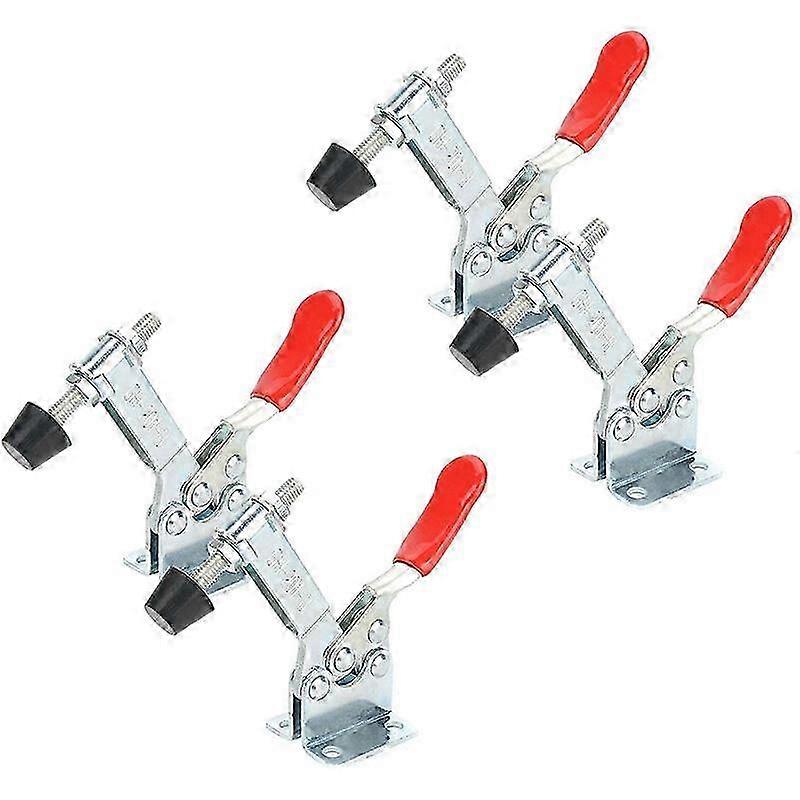 4Pcs GH-201B Toggle Clamps Quick Release Hand Tool Holding Capacity 90Kg/198Lbs