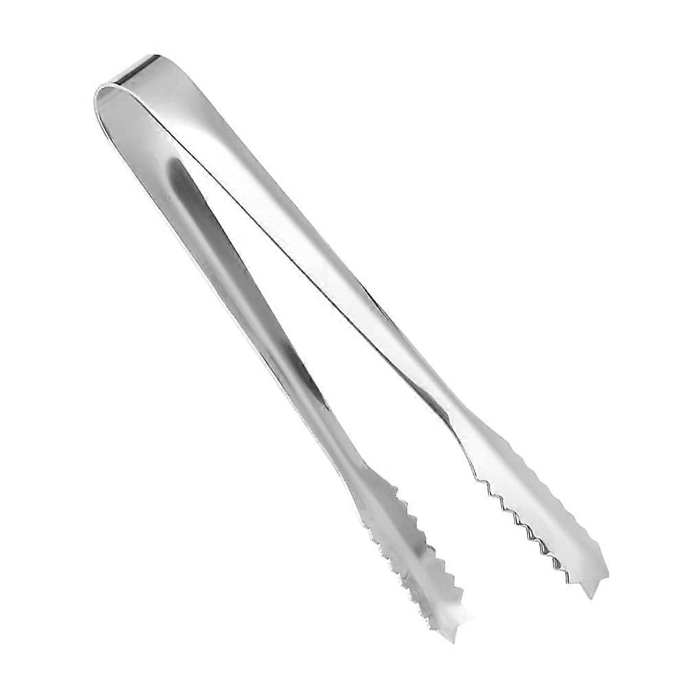 Stainless Steel Multi-Purpose Tongs for Sugar, Ice, and Salad – Silver, Durable Design, 12-Inch Length