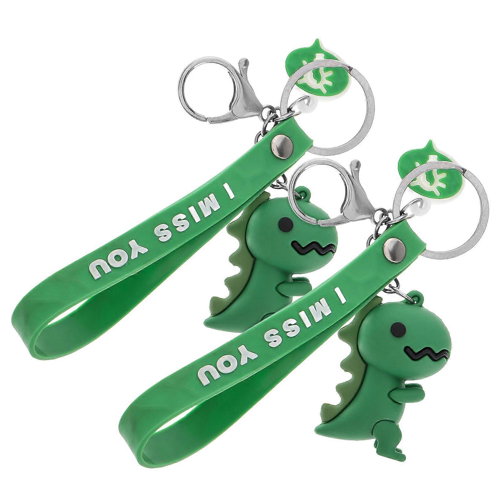 Silicone Dino Keyring, Cute Miniature Shape, Perfect as Souvenirs