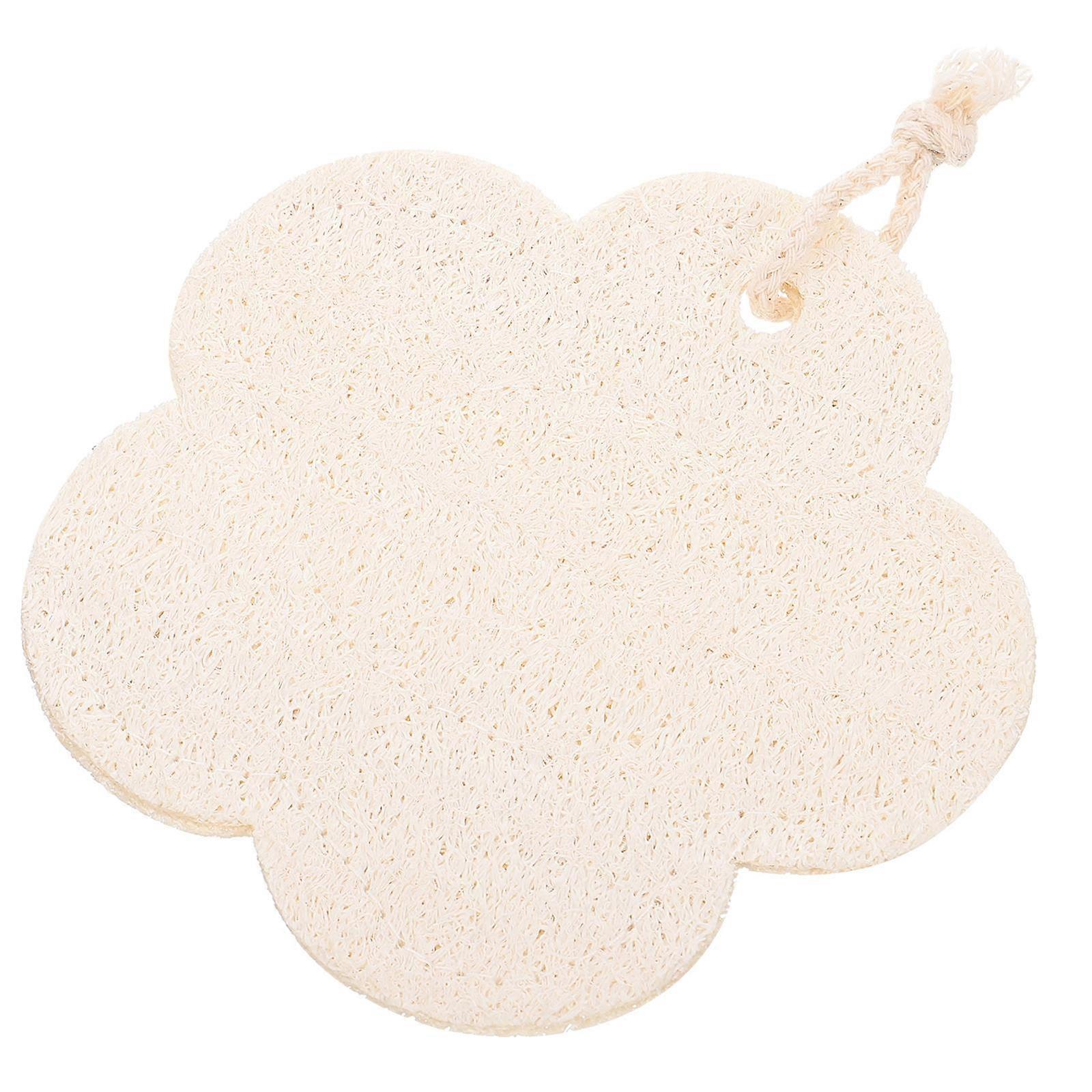 Exfoliating Body Sponge Delicate Design Daily Bathing Loofah 13x13cm 1Pcs