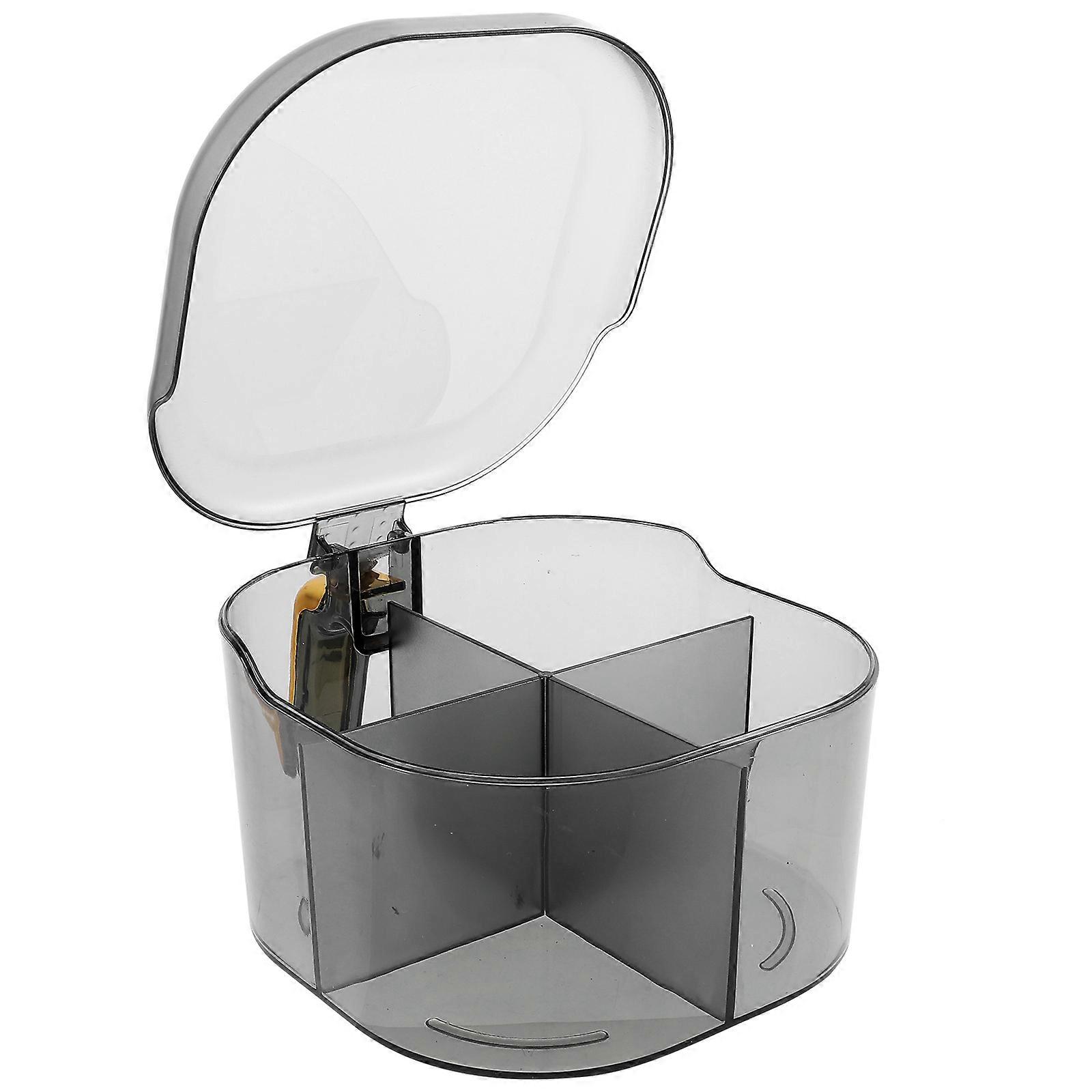 Compact Spice Container Sealed Condiment Can Divided Storage PET Material Dining Room Decoration 13.50X13.50X10.00CM 1Pack
