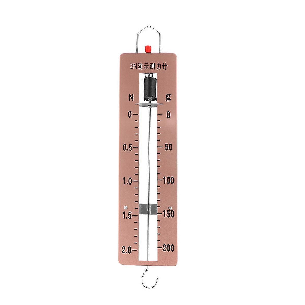 Spring Dynomometer Physical Mechanics Experiments Apparatus Laboratory Tool Compact Design Golden 40x8.7cm Measure Weight 1Pack
