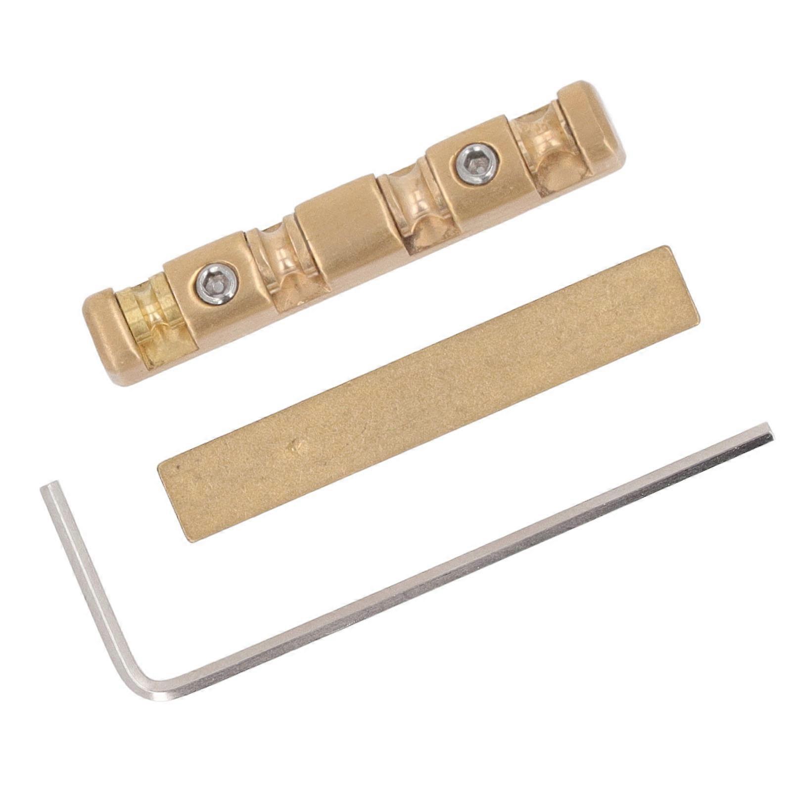 Gitarrmutter 42mm Justerbar Bell Mässing Bridge Nut Ersättning för ST elgitarrer 