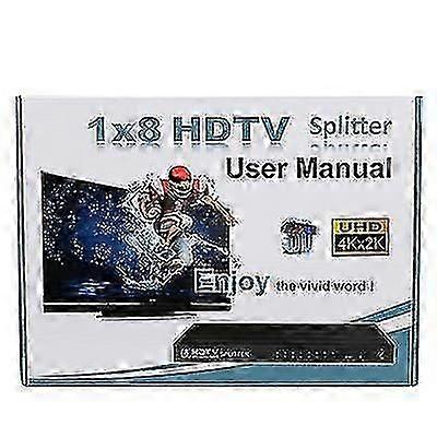 Hdmi Splitter 1 Input 8 Output, Support 4k*2k 1080p, For Meeting, Theater, Office
