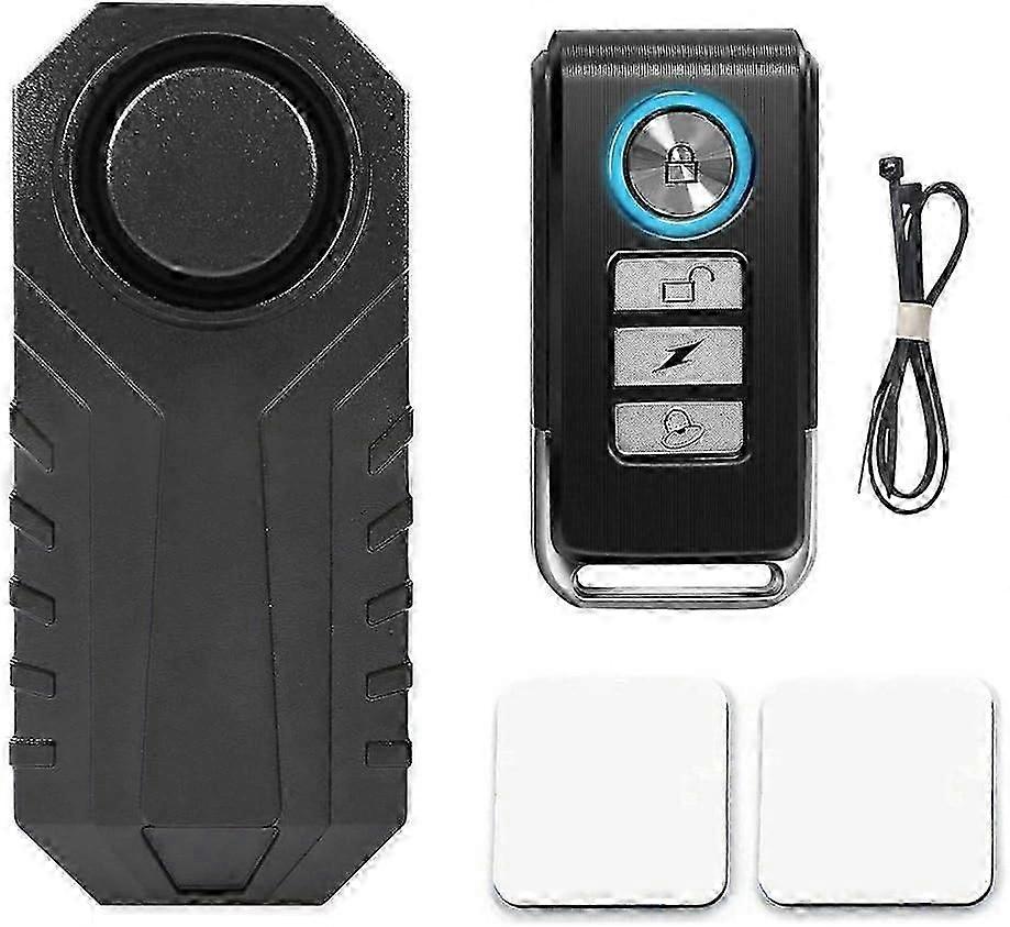 Wireless Bike Alarm - Waterproof Security Alarm for Bicycle Motorcycle Scooter Car (113dB) with Remote Control