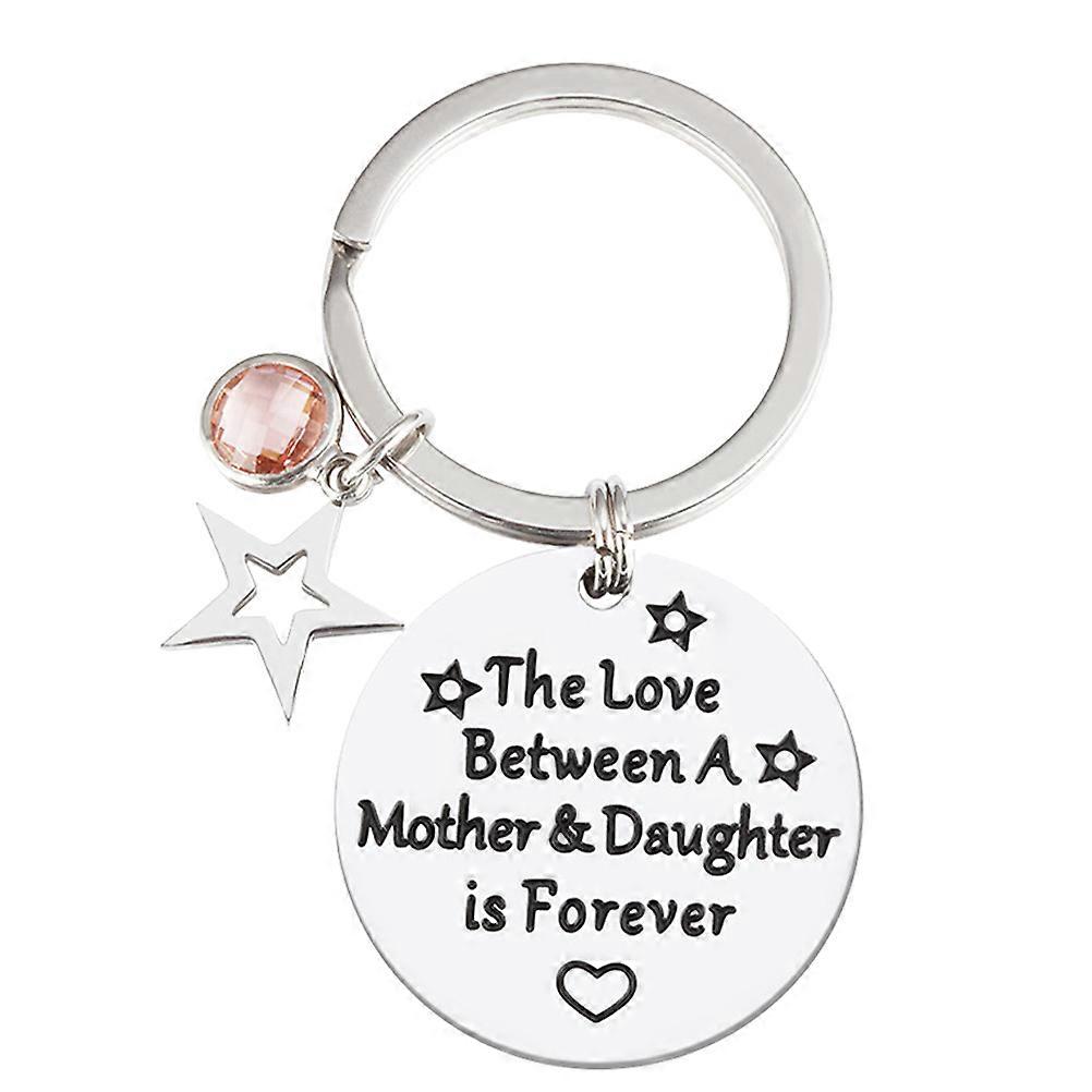 Fashion Keychain 1Pack Decorative Keyring Five-pointed Star Key Accessory Decoration Car Keys Embellishment Hollowed Design For Mothers