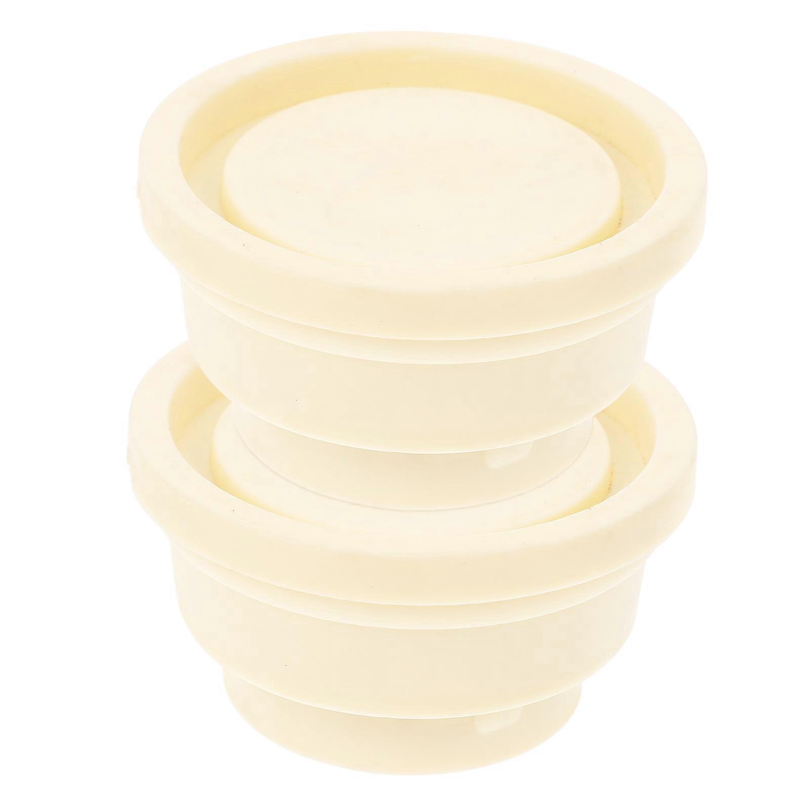 Ladder Bumper Pool Ladder Bumpers For Inground Swim Pool Ladder Feet Bumper Caps Protective Barrier Beige 5.70X5.70X3.20CM 2Pcs