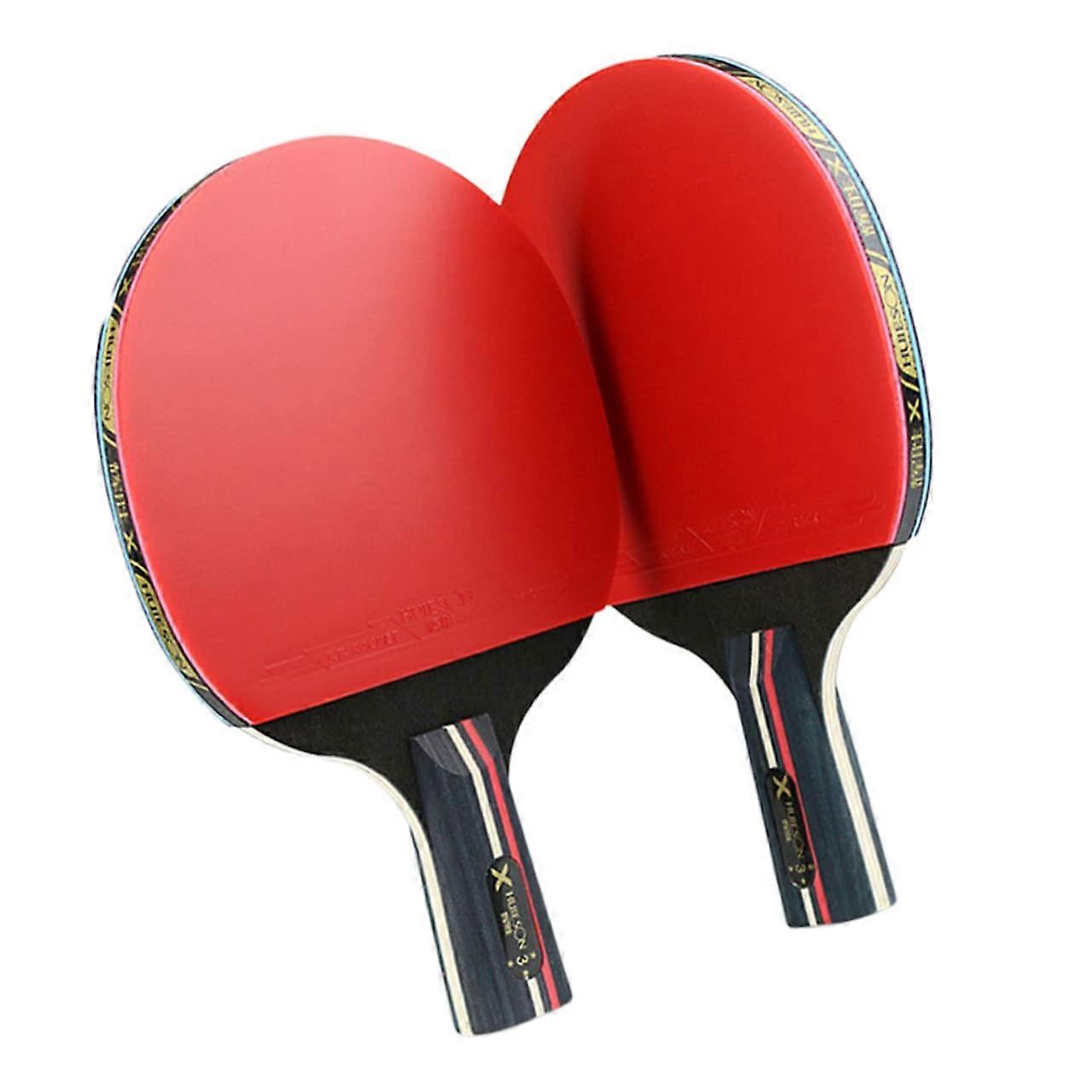 Age 1 Set/2 Pieces Table Tennis Bat Comfortable Grip Great Control for Training Games