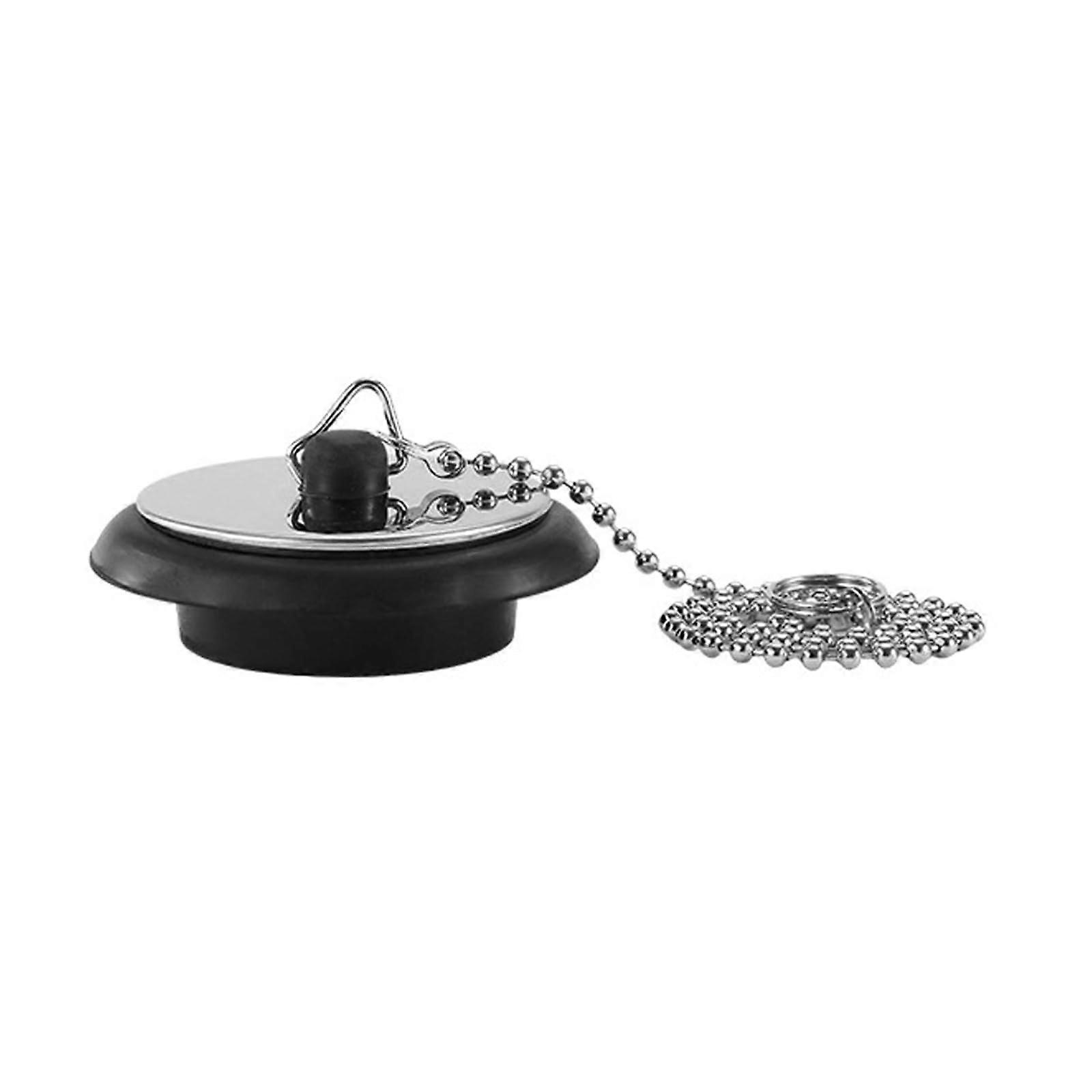 Gummi Abflussstopper 40 Mm Mit Handhaken – Vielseitiger Badewanne Drain Stopper Für Allgemeine Verwendung Und 40cm Kette