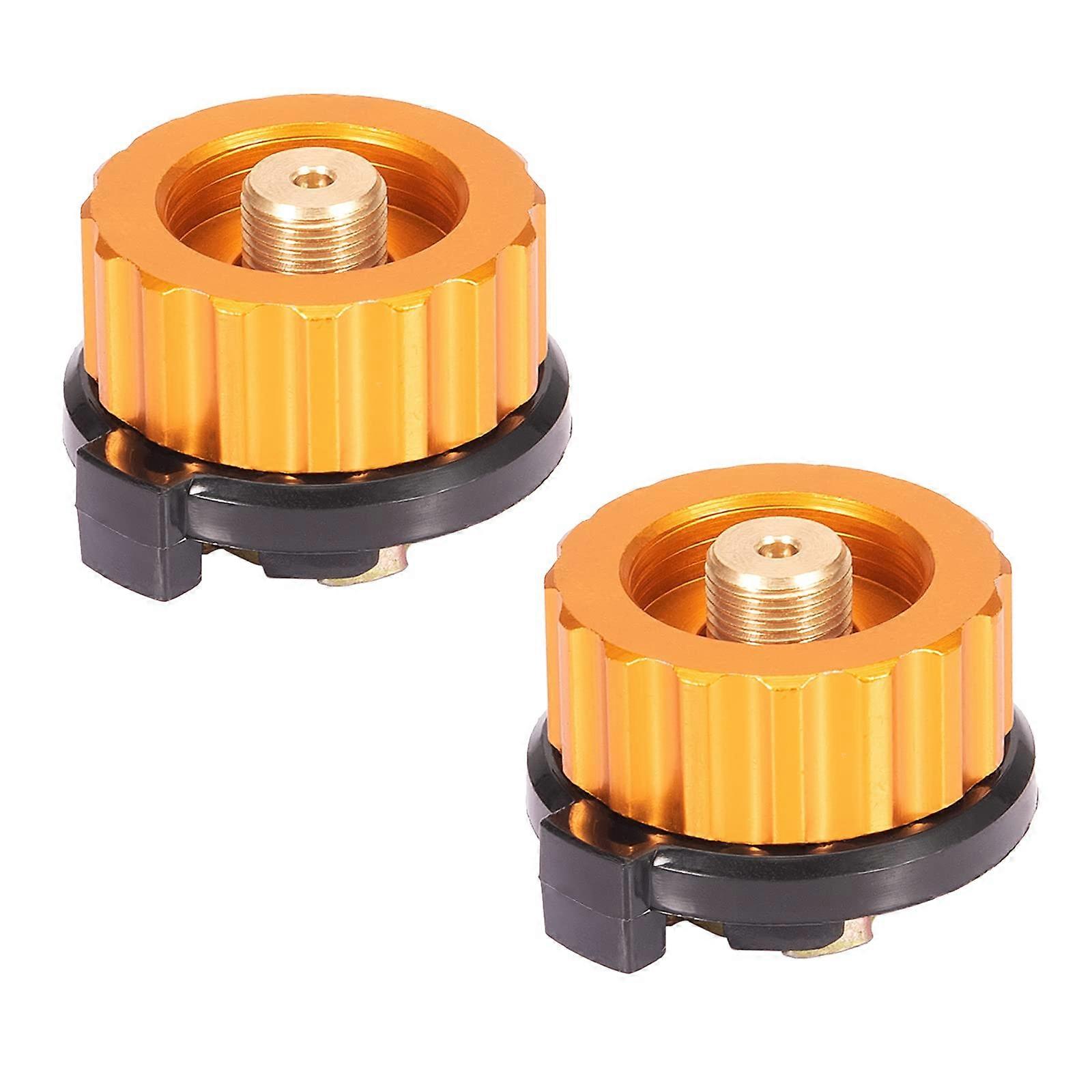 Camping Stove Connection Adapter for Gas Bottle, Compatible with Camping Stove Burner Nozzles, Pack of 2