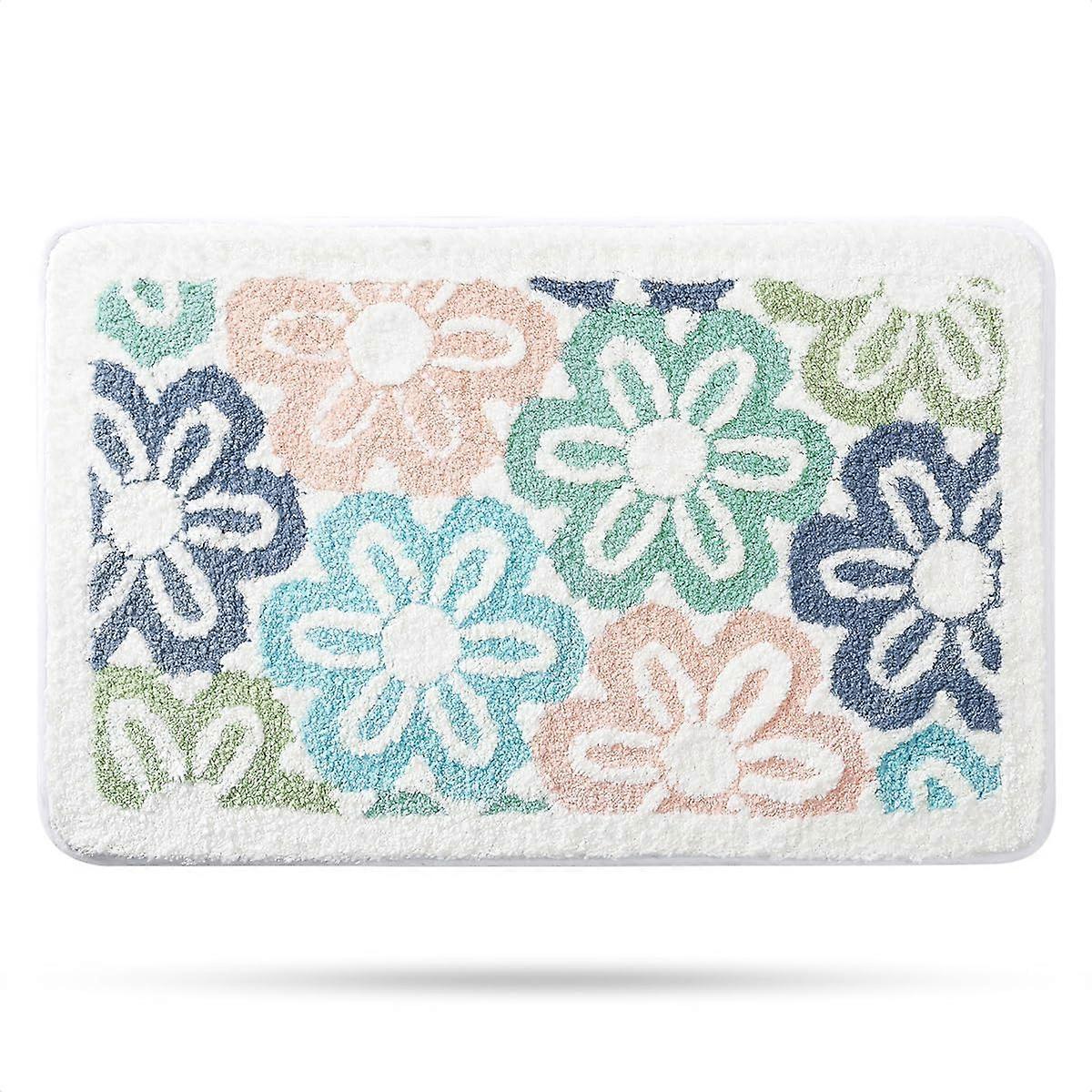 1 cute bathroom mat, super soft    absorbent, machine washable