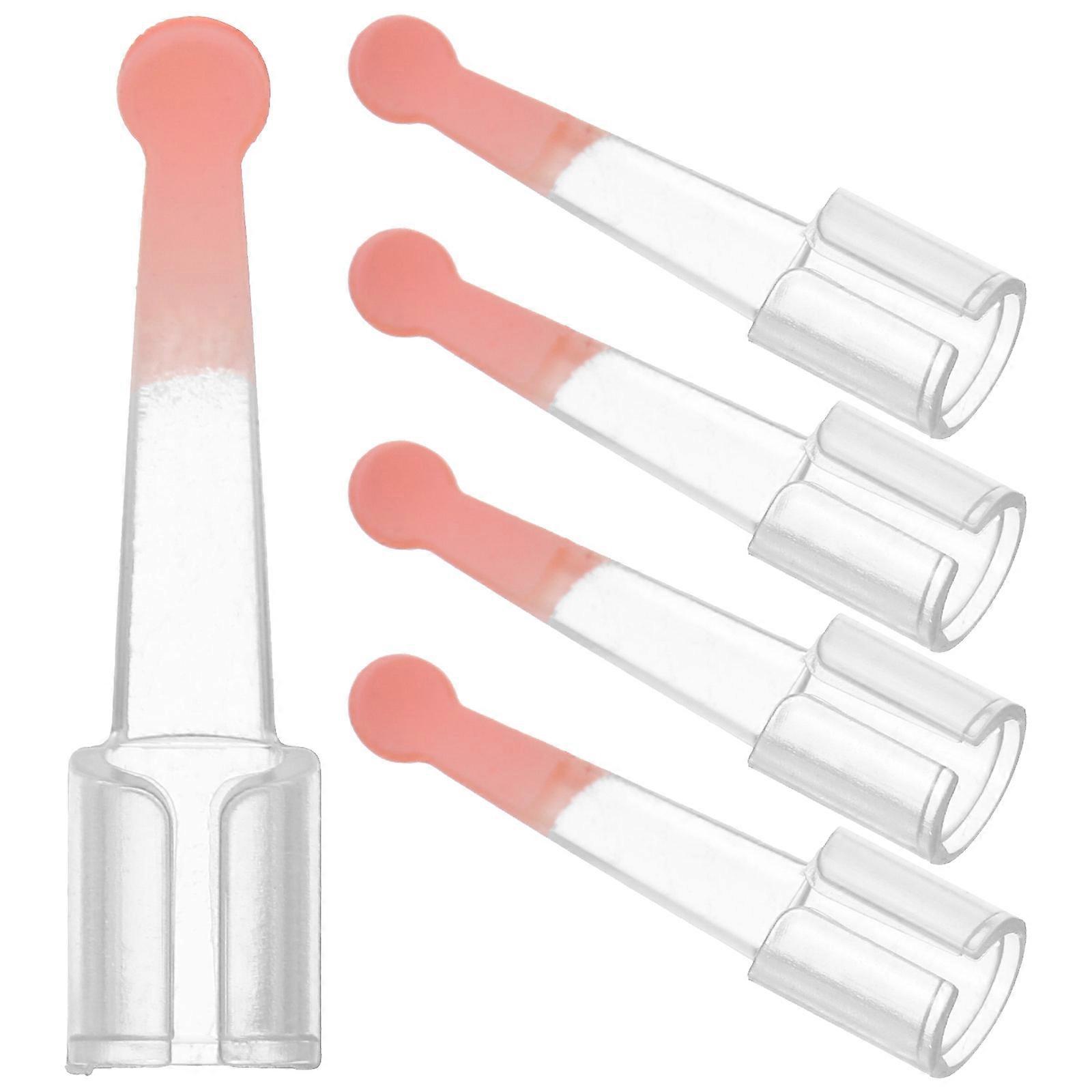 Replacement Ear Tips 5Pcs Pink Silicone Ear Camera Spoon for Quick Wax Removal Daily Use