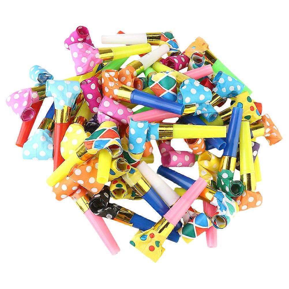 100pcs Party Whistles – Lightweight Cheer Props for Birthdays, Celebrations, and Event Favors