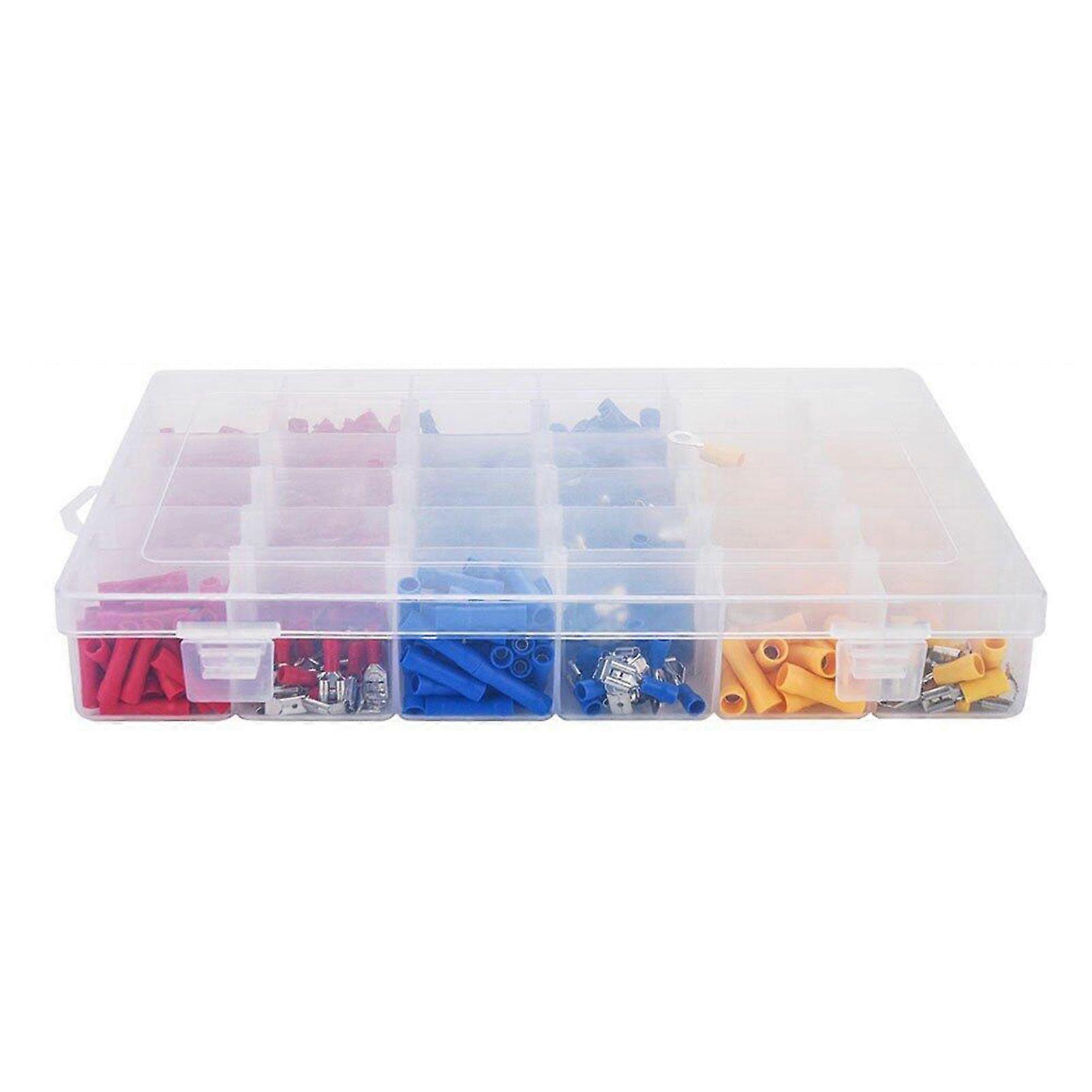 720pcs Tubular Cold Pressure Wire Connector Electrical Terminals Cable Crimps Cord End Terminal Kit Set Wire Ferrules With Box MK70015