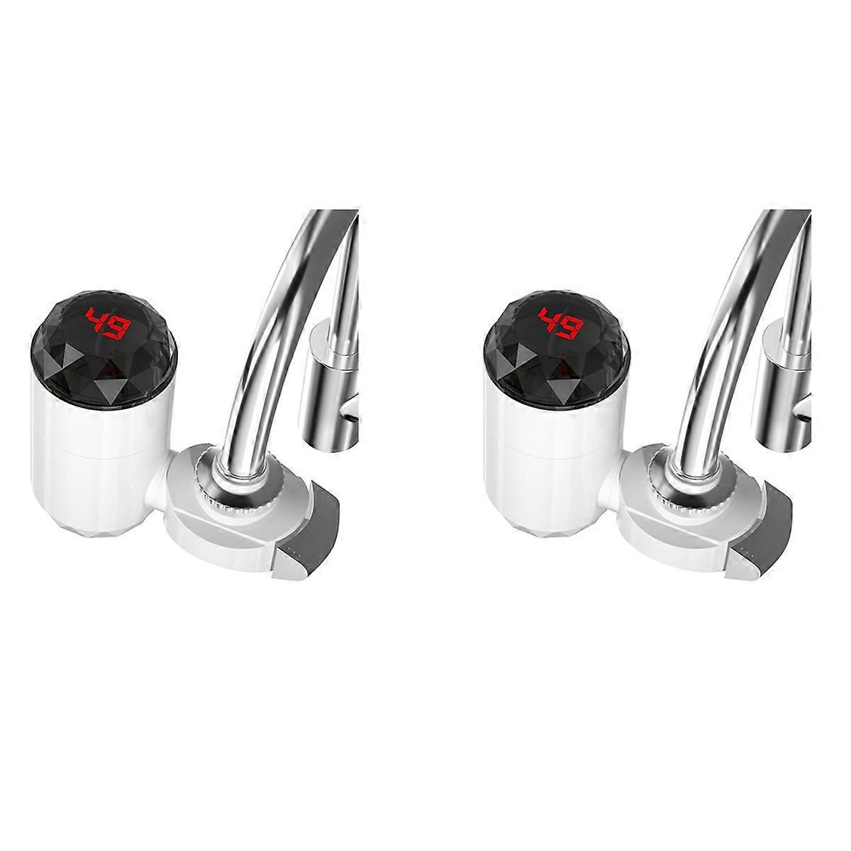 Electric Water Heater with Temperature Display for Kitchen EU Plug A