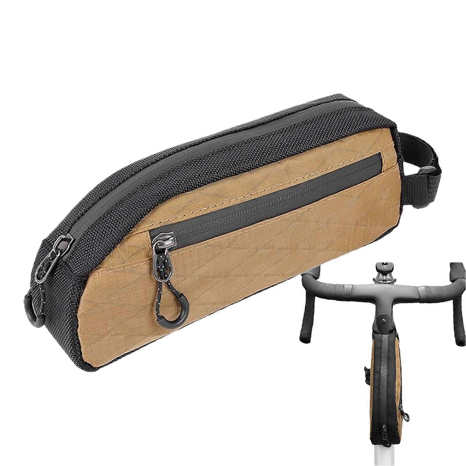 Front Rack Bag Waterproof Bicycle Accessory Organizer With Side Zipper Front Mounted Repair Kit