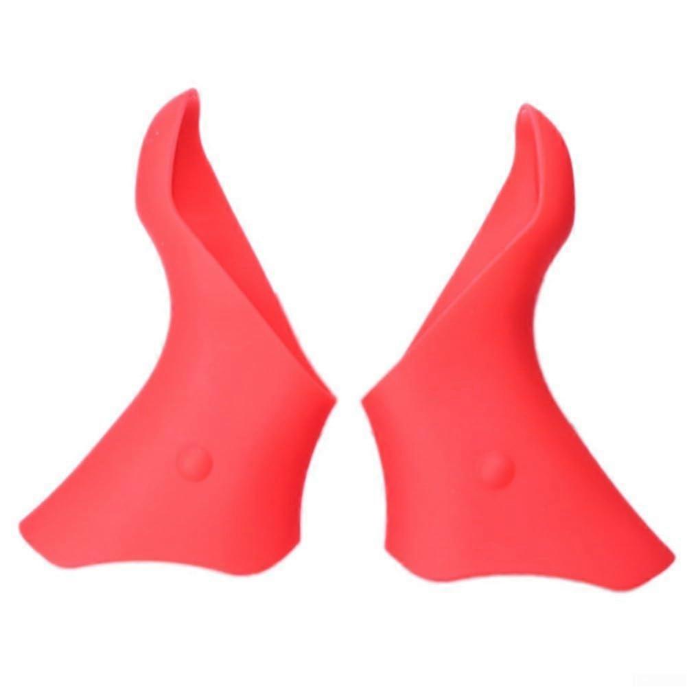Bicycle Brake Shift Lever Cover Silicone for ST5600/5601/6600 Improved Grip Comfortable Touch Weatherproof Red