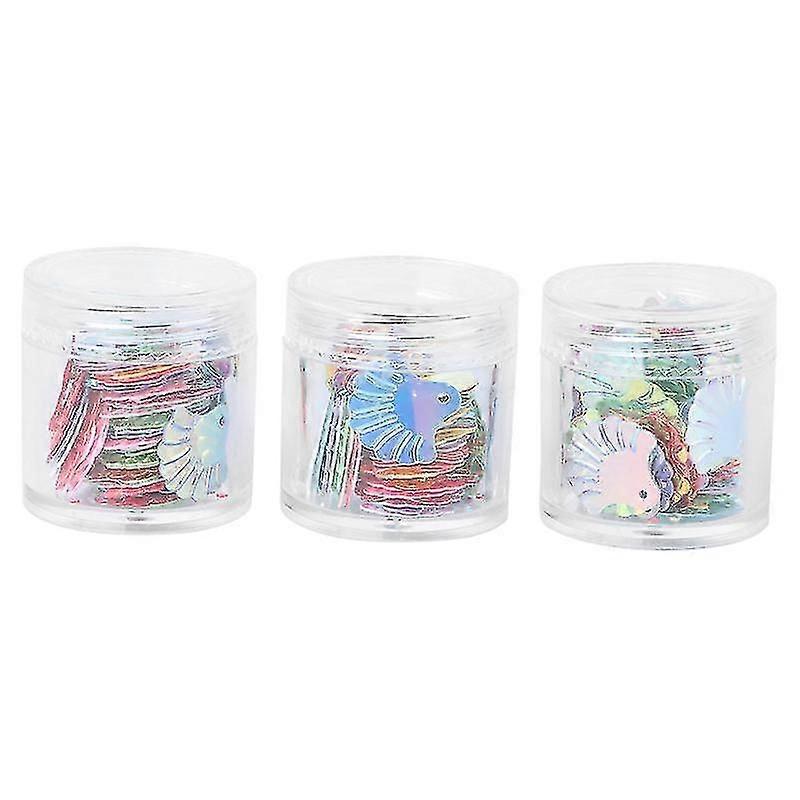 3pcs Sequin Stickers for Sparkling and Creative Craft Projects