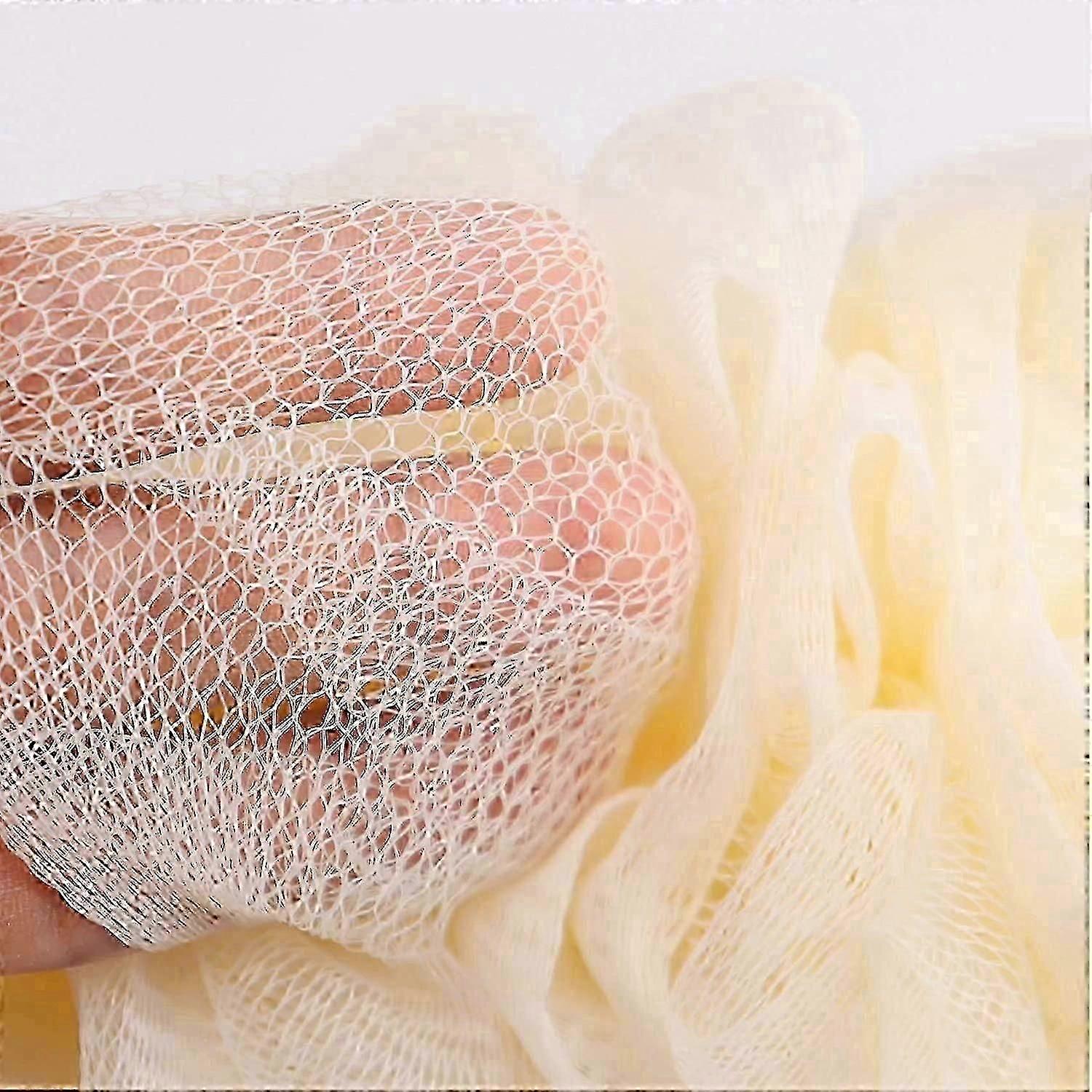 Back Scrubber for Shower, Long Handle Back Loofah Shower Brush, Soft Nylon Mesh