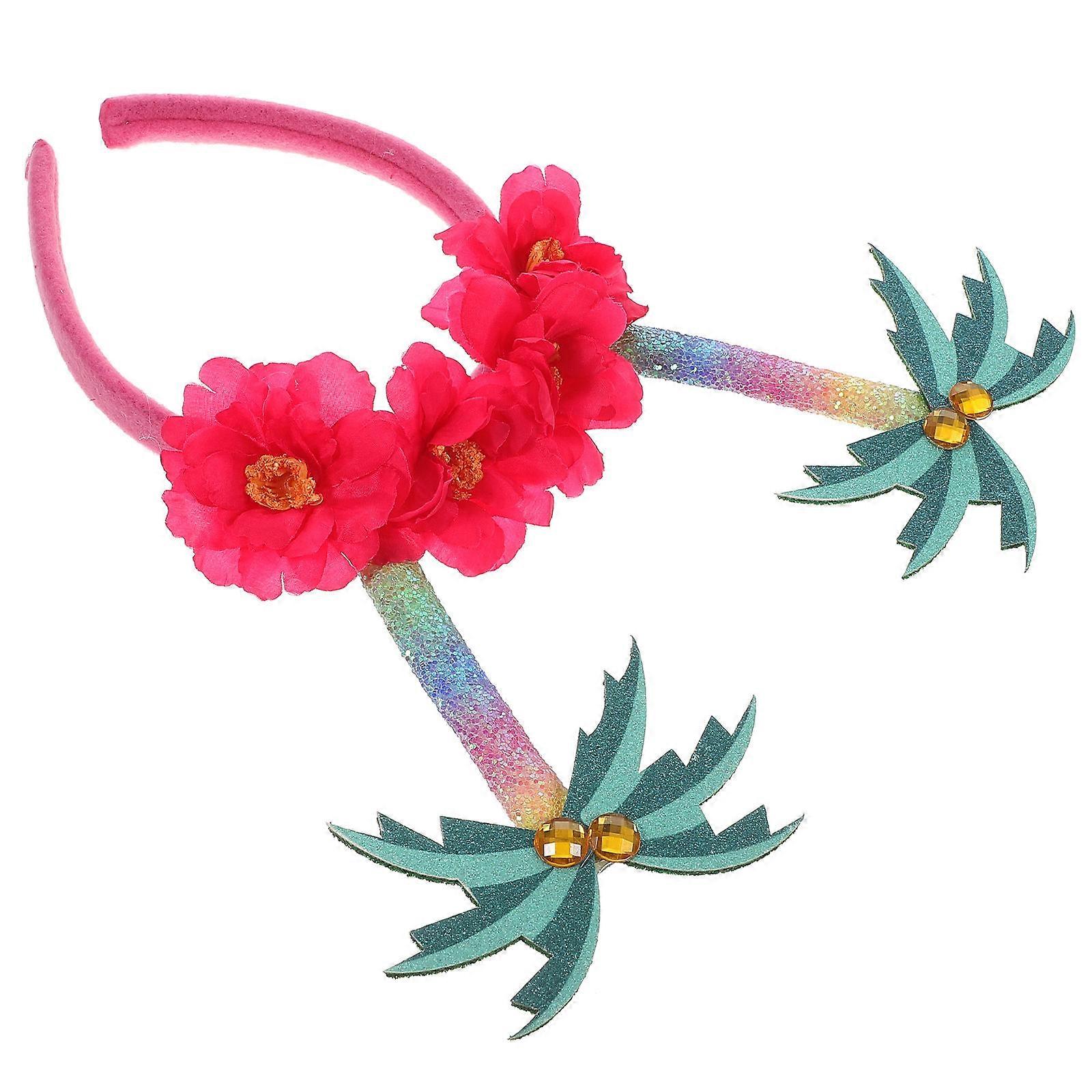 Hawaiian Leaf Headband Beach Pool Headband Multi 27.5X27CM Family Use 1Pack