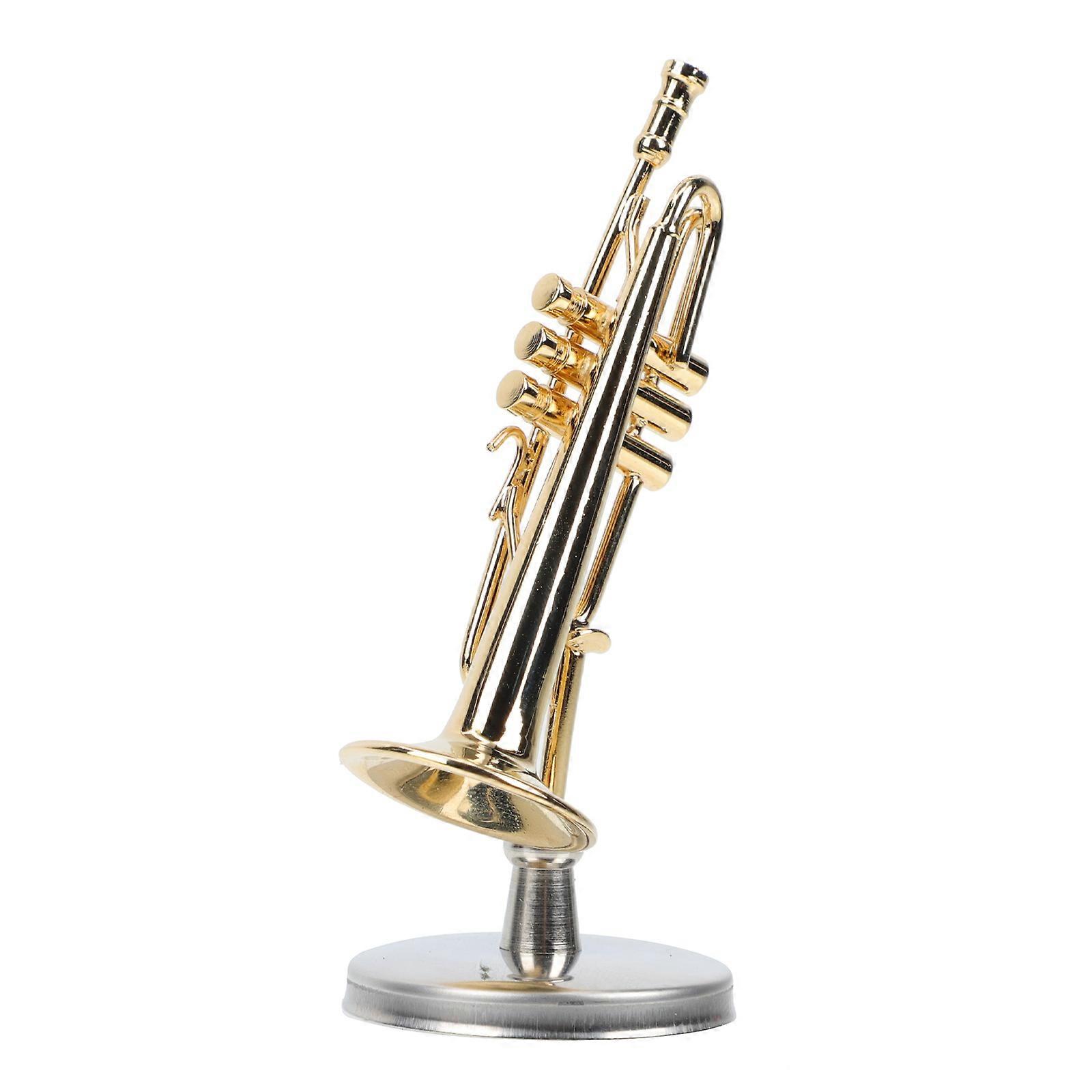 Design elegante Rotatable Decorative Trumpet Model Table Decor e Shooting Prop 1Set