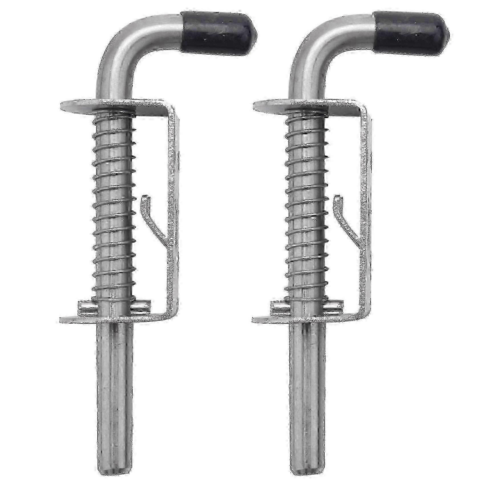 2 قطع 5 بوصة الفولاذ المقاوم للصدأ الربيع تحميل مزلاج دبوس برميل الترباس 2mm سميكة قفل الباب نحى