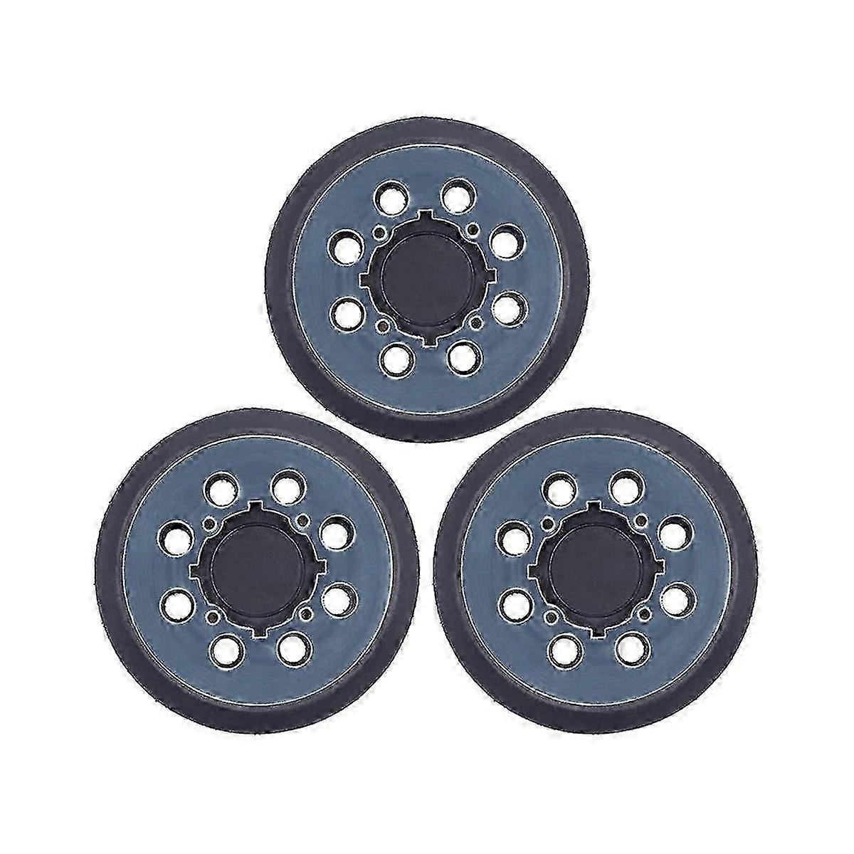 3pcs Backing Pad 5 Inch Sanding Pad 8-hole Hook And Loop Sander Pad Part For Dwe6423 N329079 Working With Models Parts